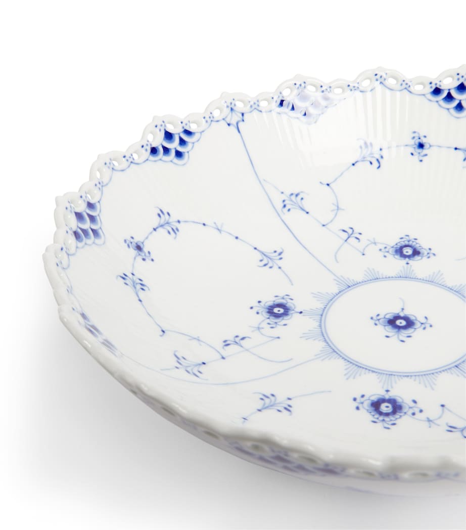 Blue Fluted Full Lace Bowl (28cm) BLUE Image 3