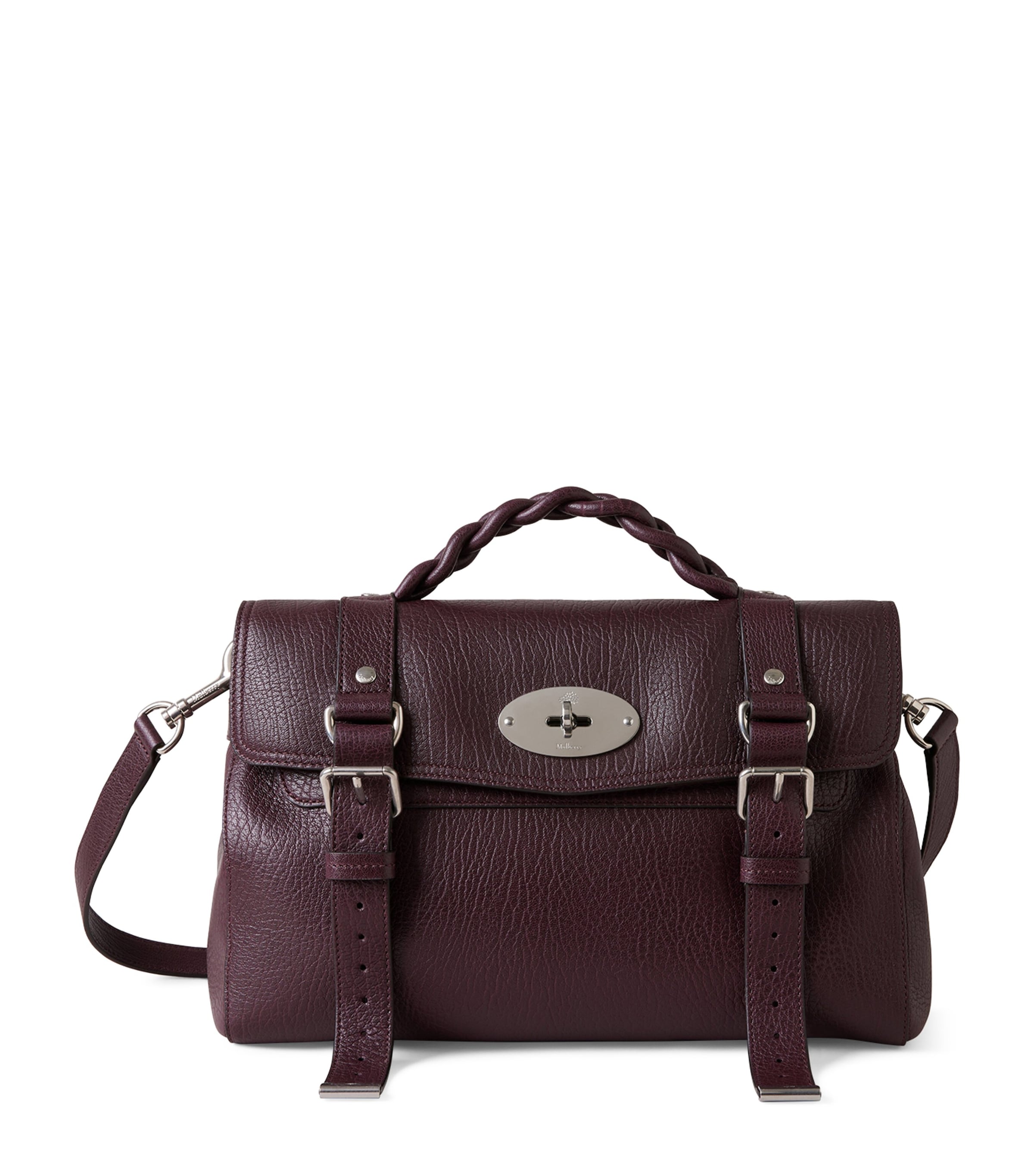 Mulberry Grained Leather Alexa Cross-body Bag In Red