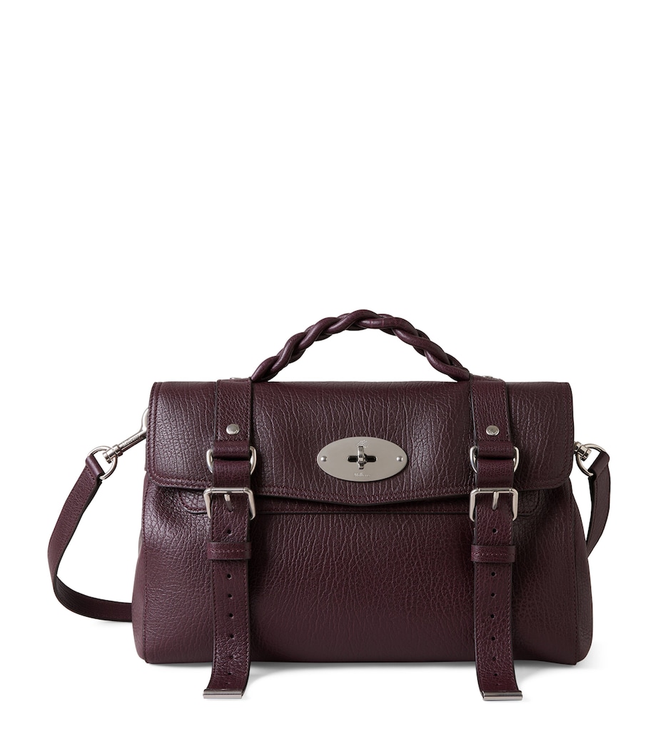 Grained Leather Alexa Cross-Body Bag BLACK CHERRY Image 1