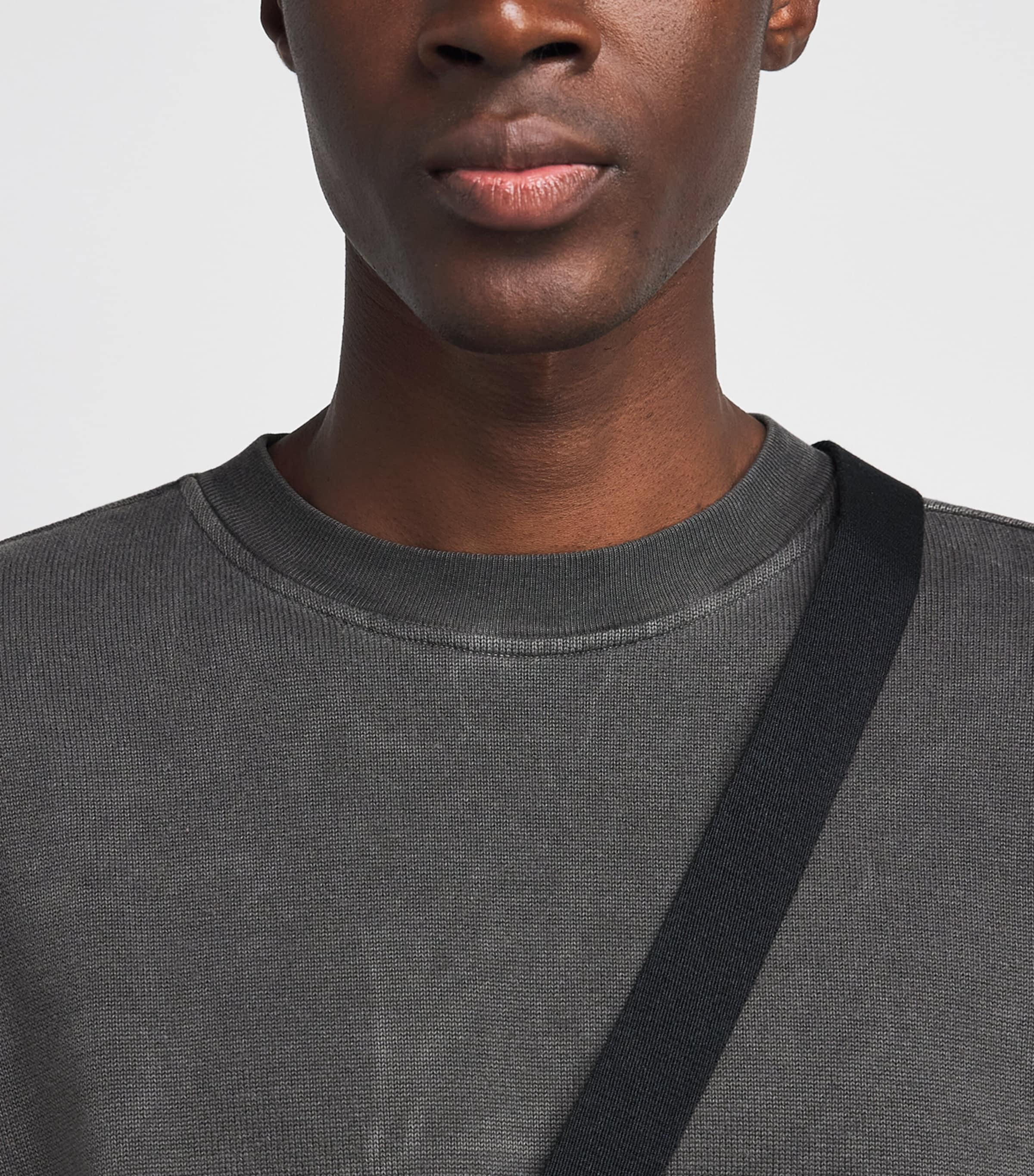 Stone Island Mens Cotton Dyed Vanisé Sweatshirt Image 3