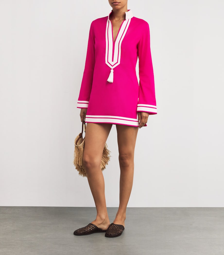 Cotton Tunic Cover-Up BOLD PINK Image 2