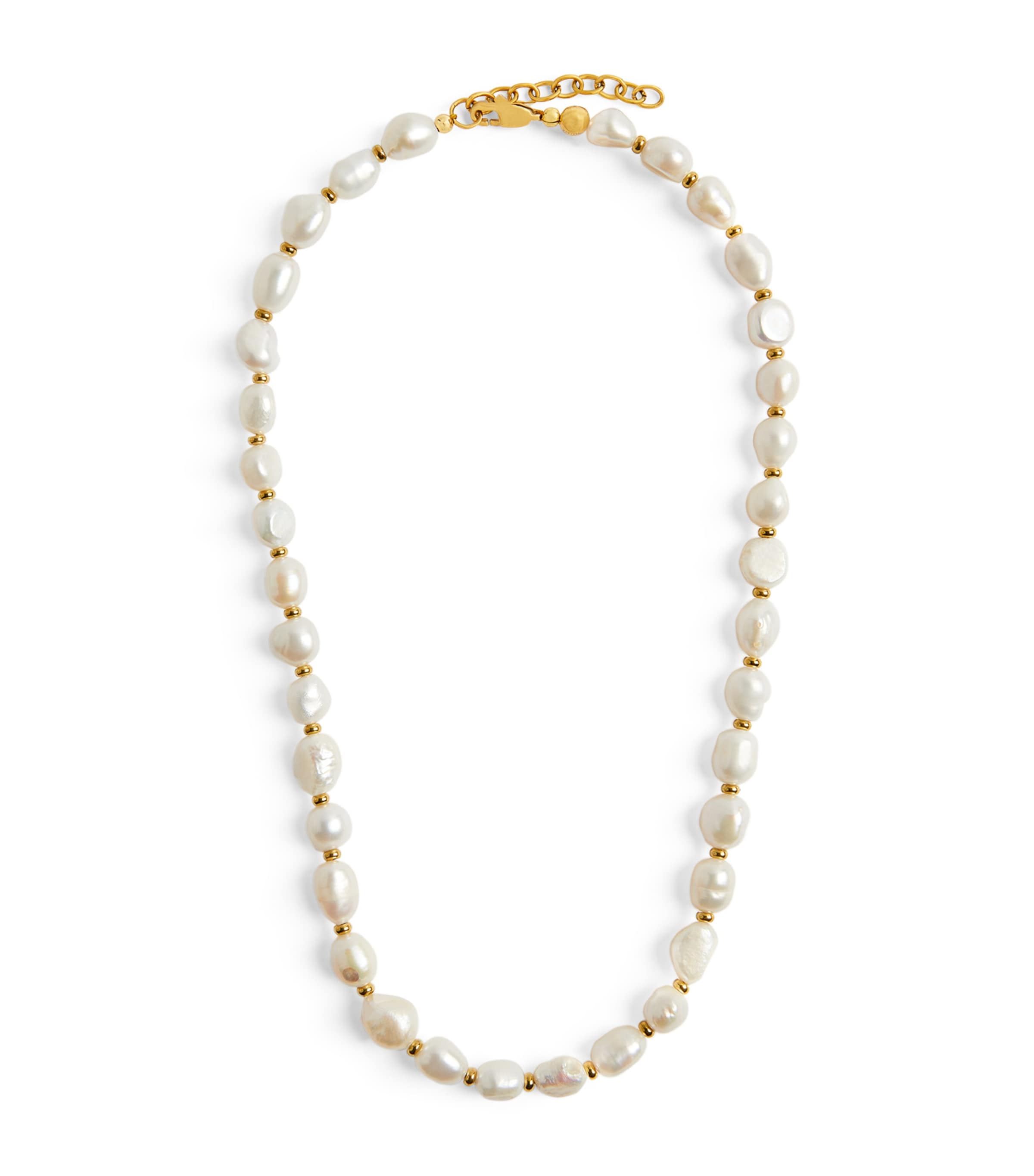 Nialaya Jewelry Baroque Pearl Necklace In Gold