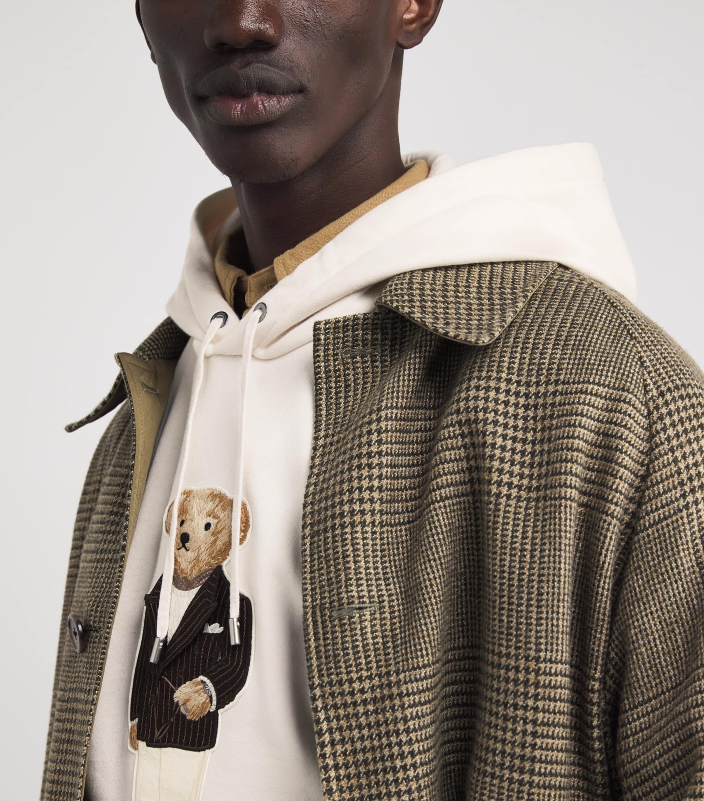 Cotton-Cashmere Polo Bear Hoodie CLASSIC CREAM Image 6