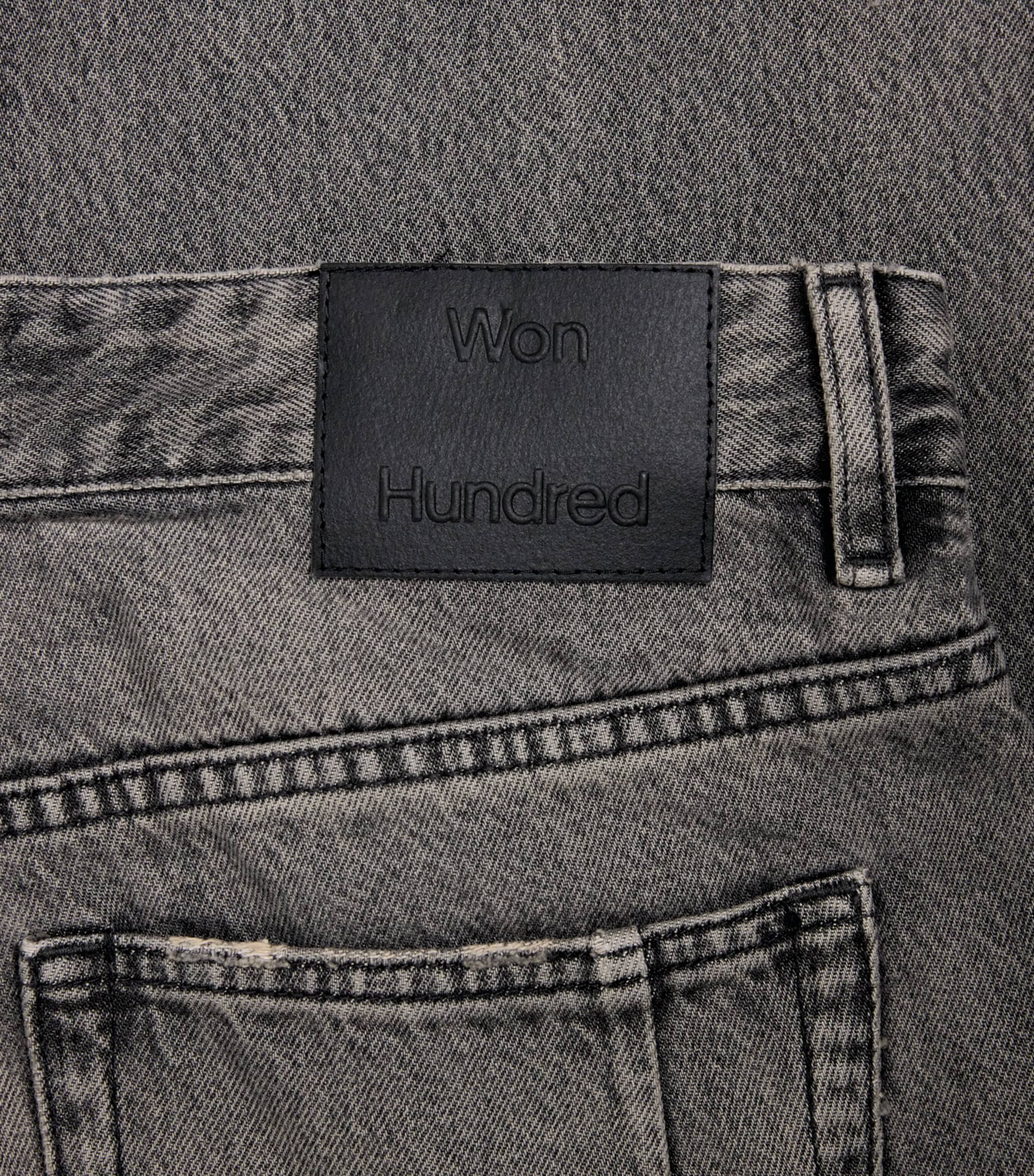 Won Hundred Mens Genoa Straight Jeans Tinted Grey Image 5