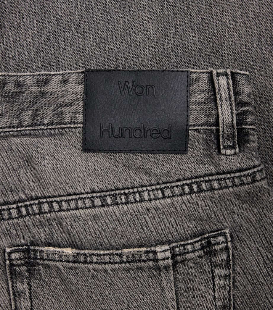 Won Hundred Mens Genoa Straight Jeans Tinted Grey Image 5