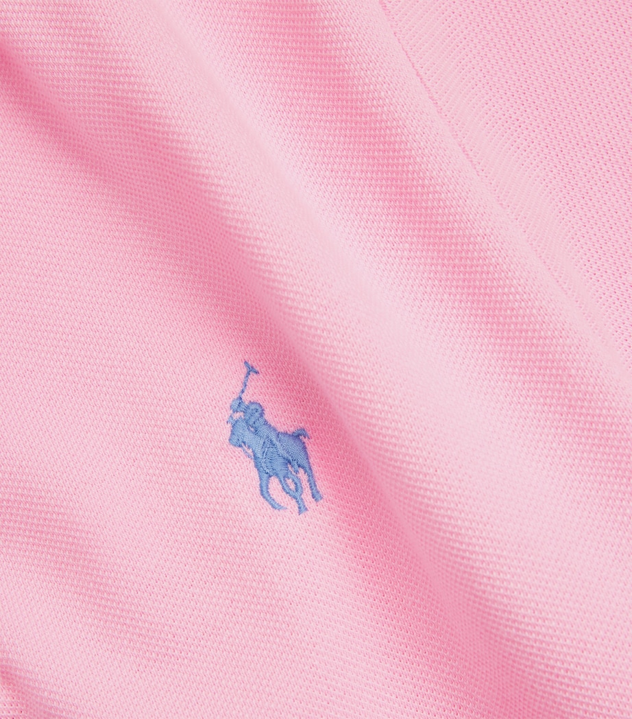 Polo Ralph Lauren Mens Cotton Mesh Slim-Fit Polo Shirt Carmel Pink Image 5