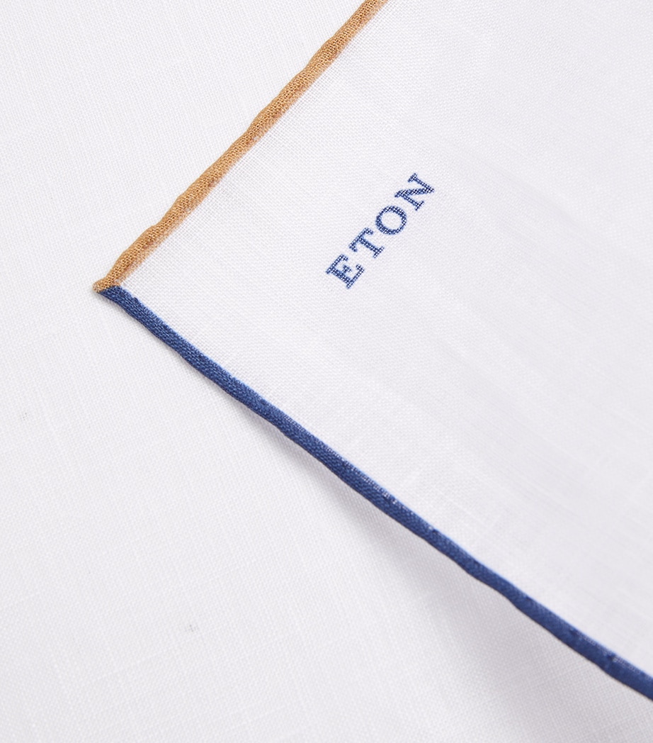 Linen Pocket Square 35-WHITE/MULTI Image 3