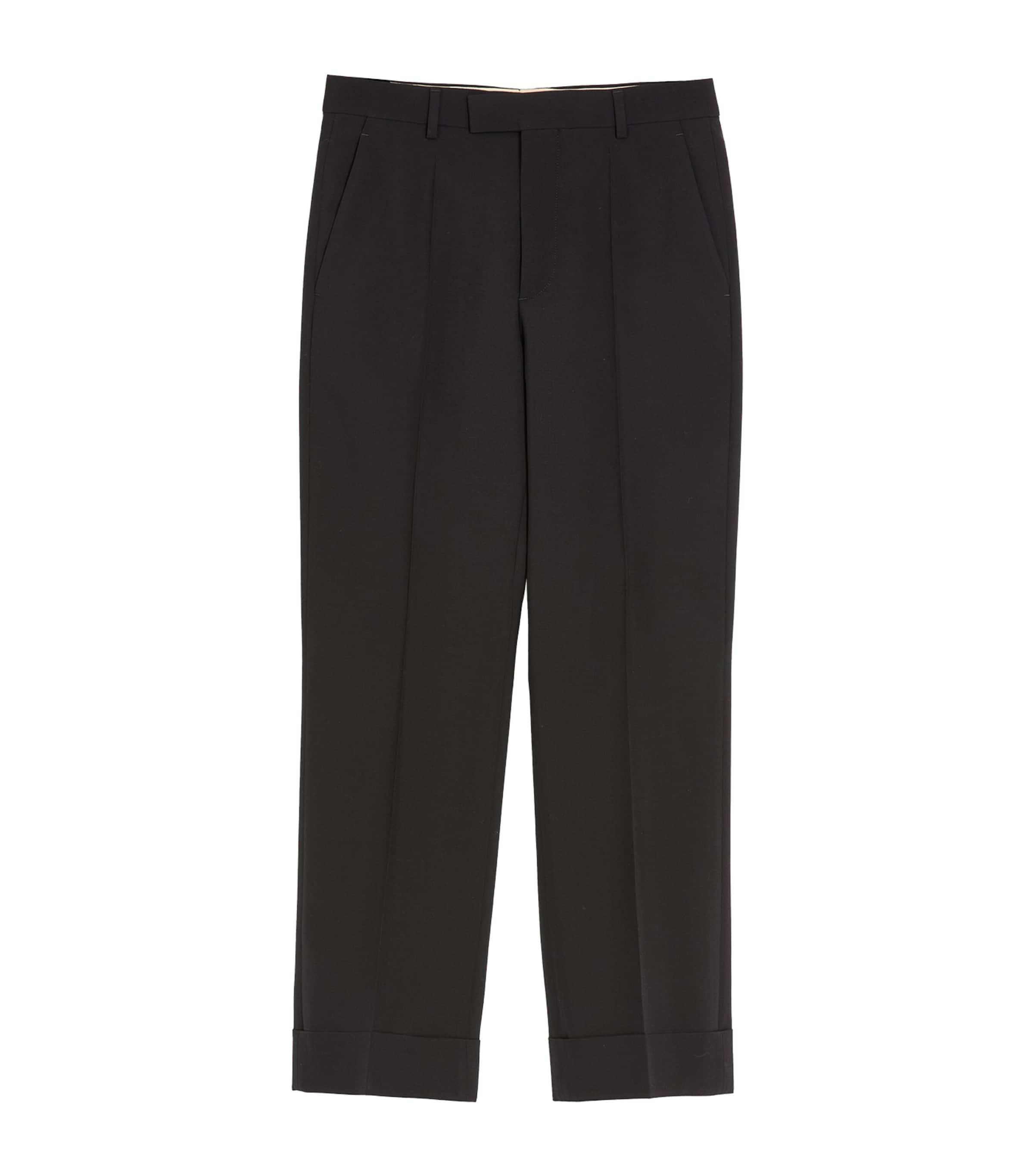 Virgin Wool Flared Trousers 0NO Image 1