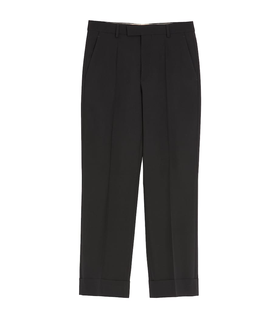 Virgin Wool Flared Trousers 0NO Image 1