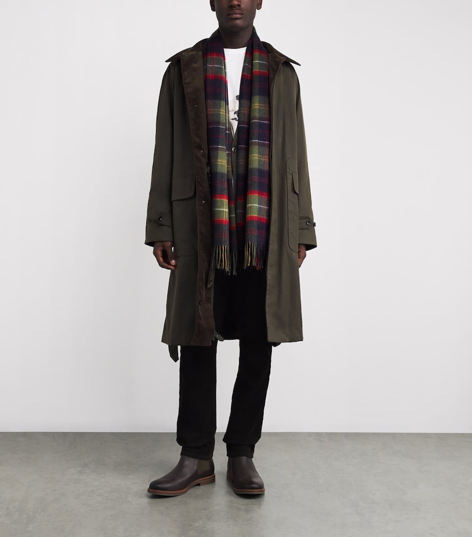 Wool Brack Patchwork Tartan Scarf RED CLASSIC TARTAN Image 3