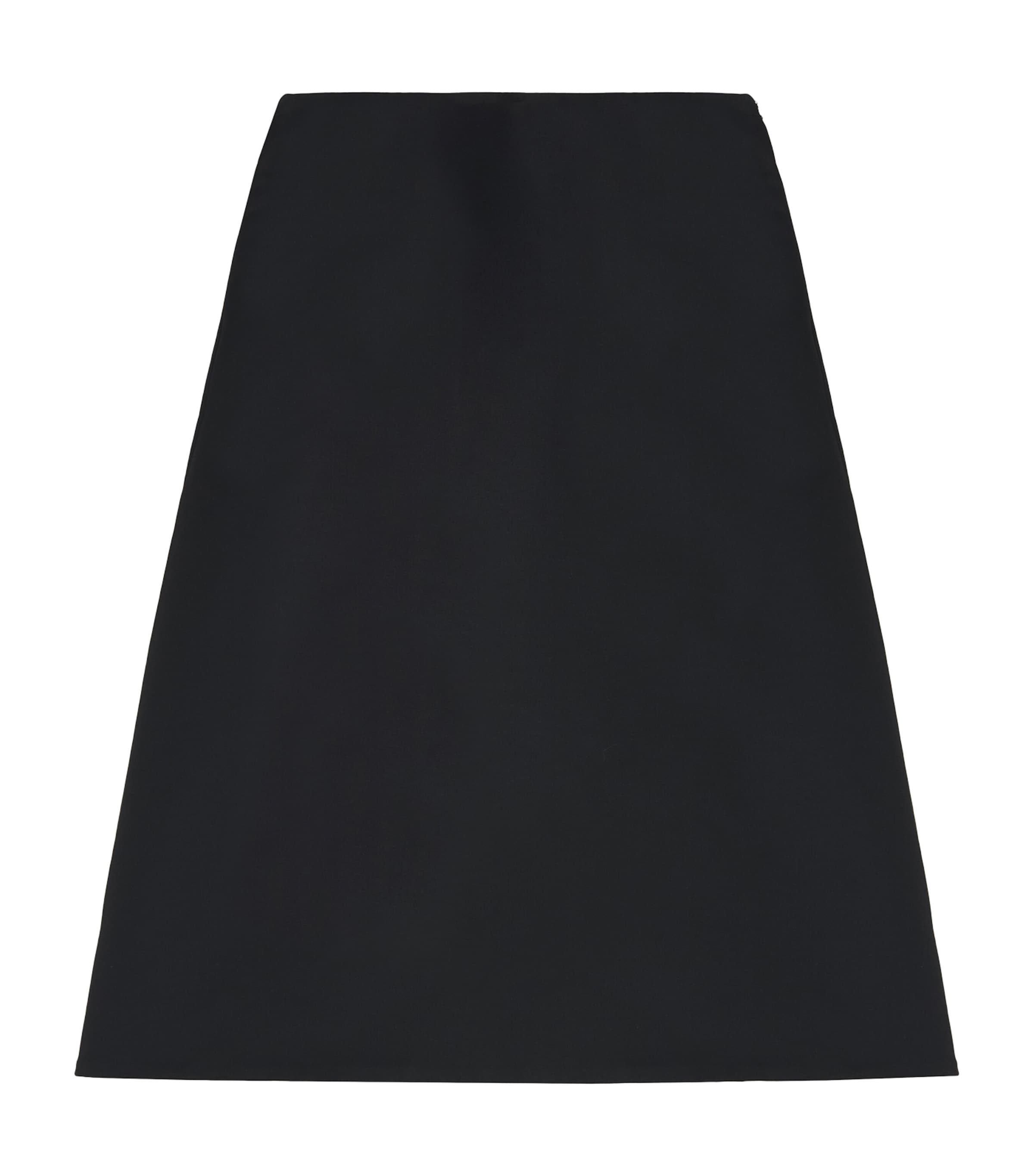 Alexander Mcqueen A-line Flared Midi Skirt In Black