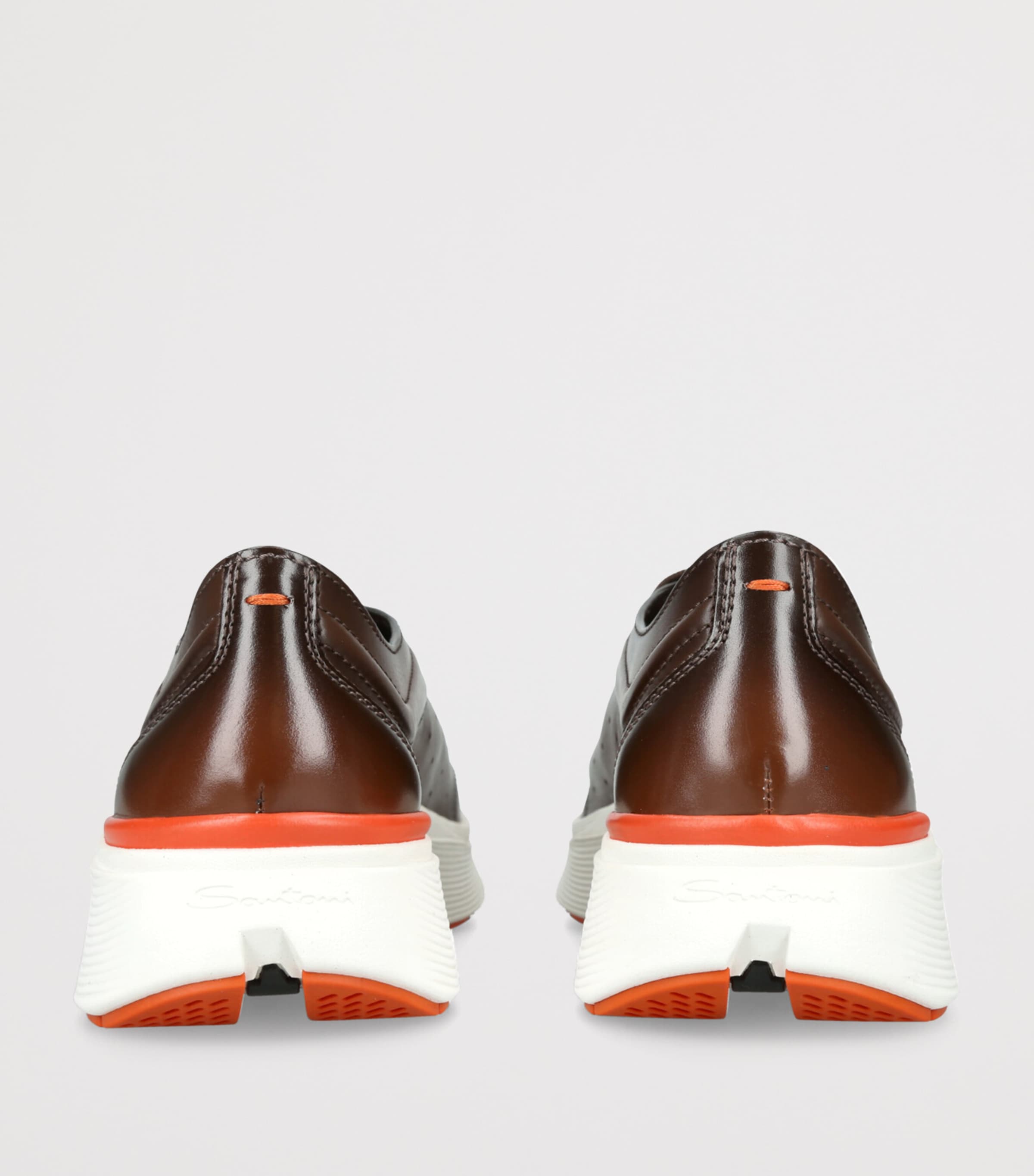 Santoni Leather Easy Bounce Sneakers | Harrods US