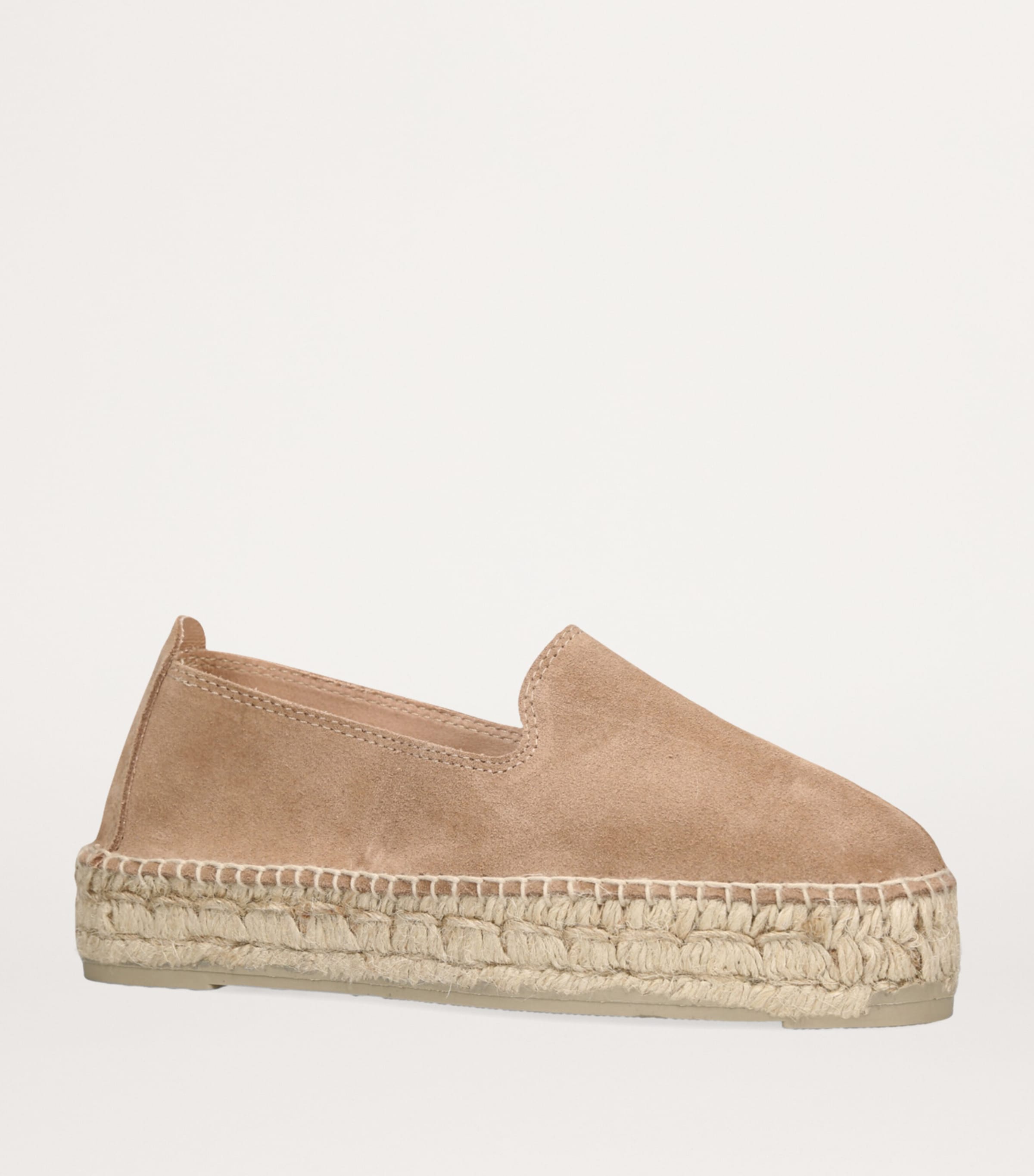 Suede Hamptons Espadrilles 40 TAUPE Image 3