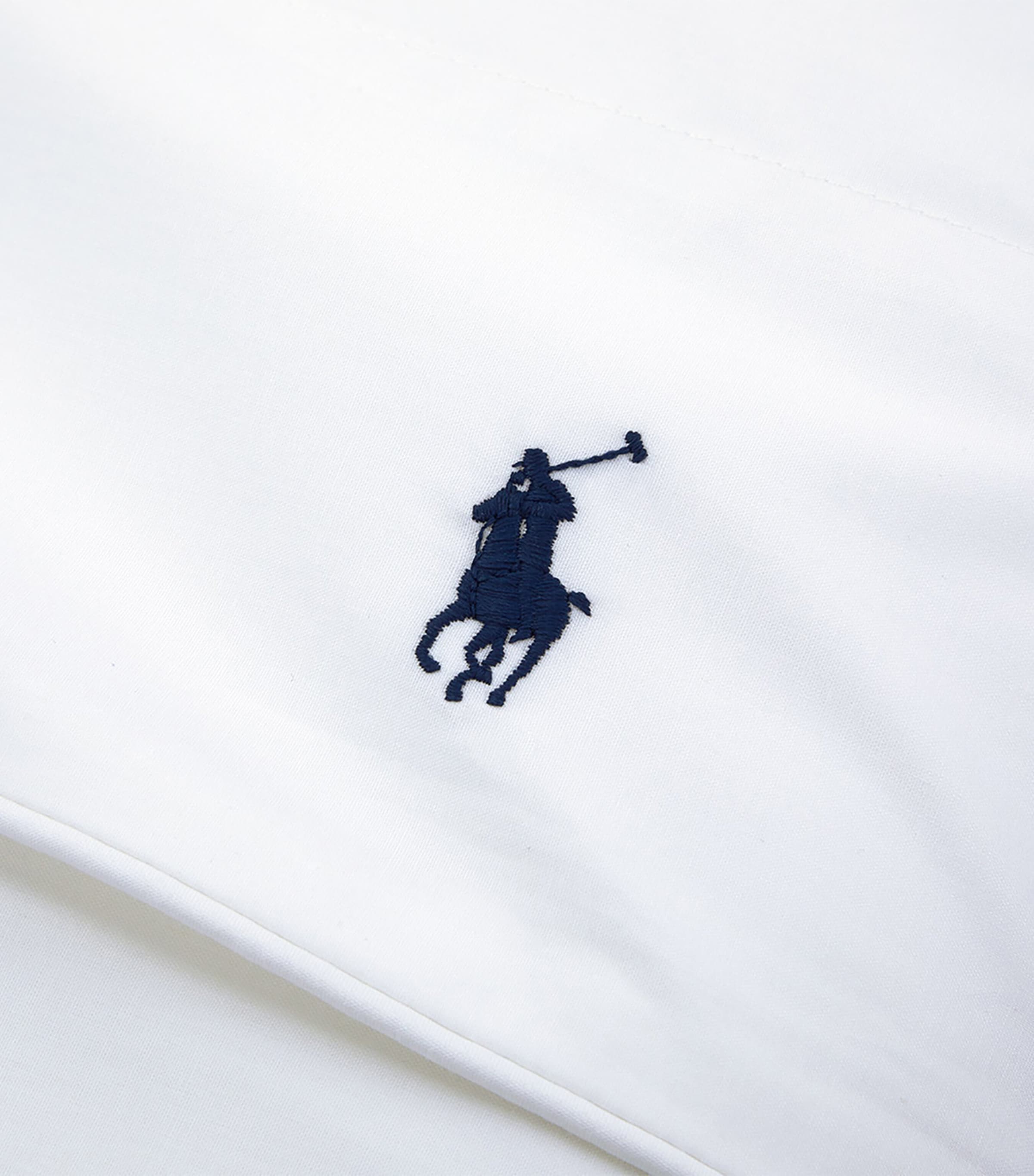 Ralph Lauren Home Polo Player Double Flat Sheet (240cm x 280cm) White Image 3