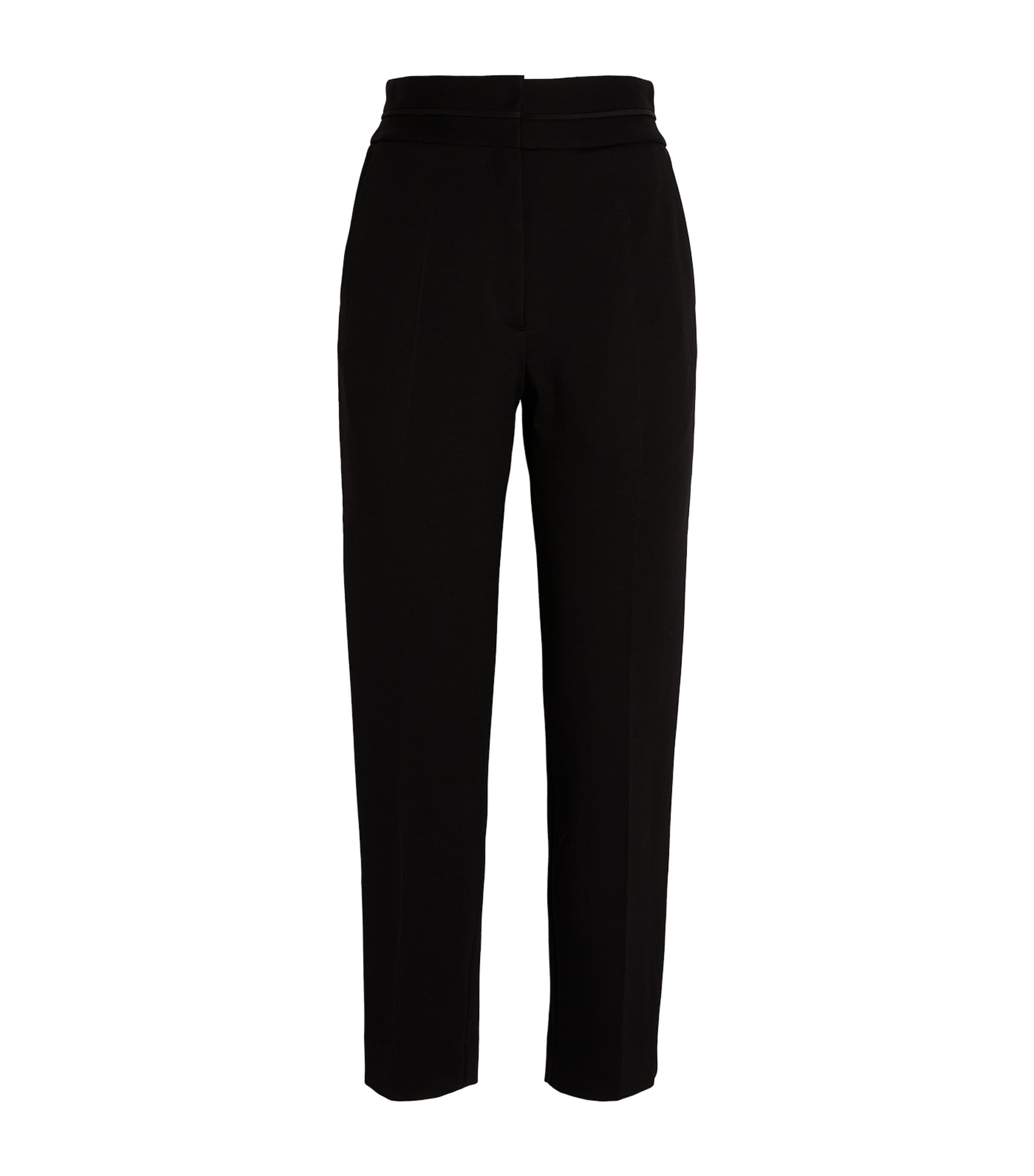 Shop Sandro Straight Tailored Trousers In Black