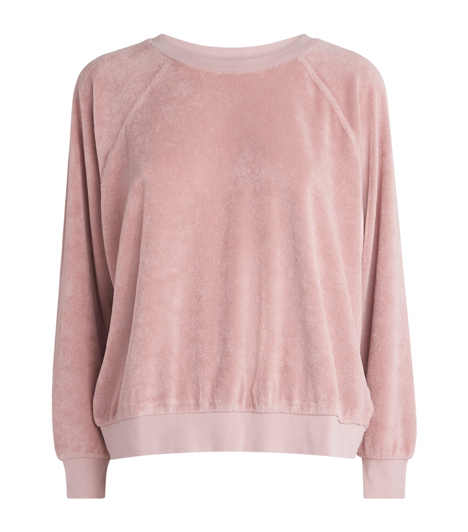 Suzie Kondi Womens Cotton-Blend Samos Sweatshirt Blush Image 1
