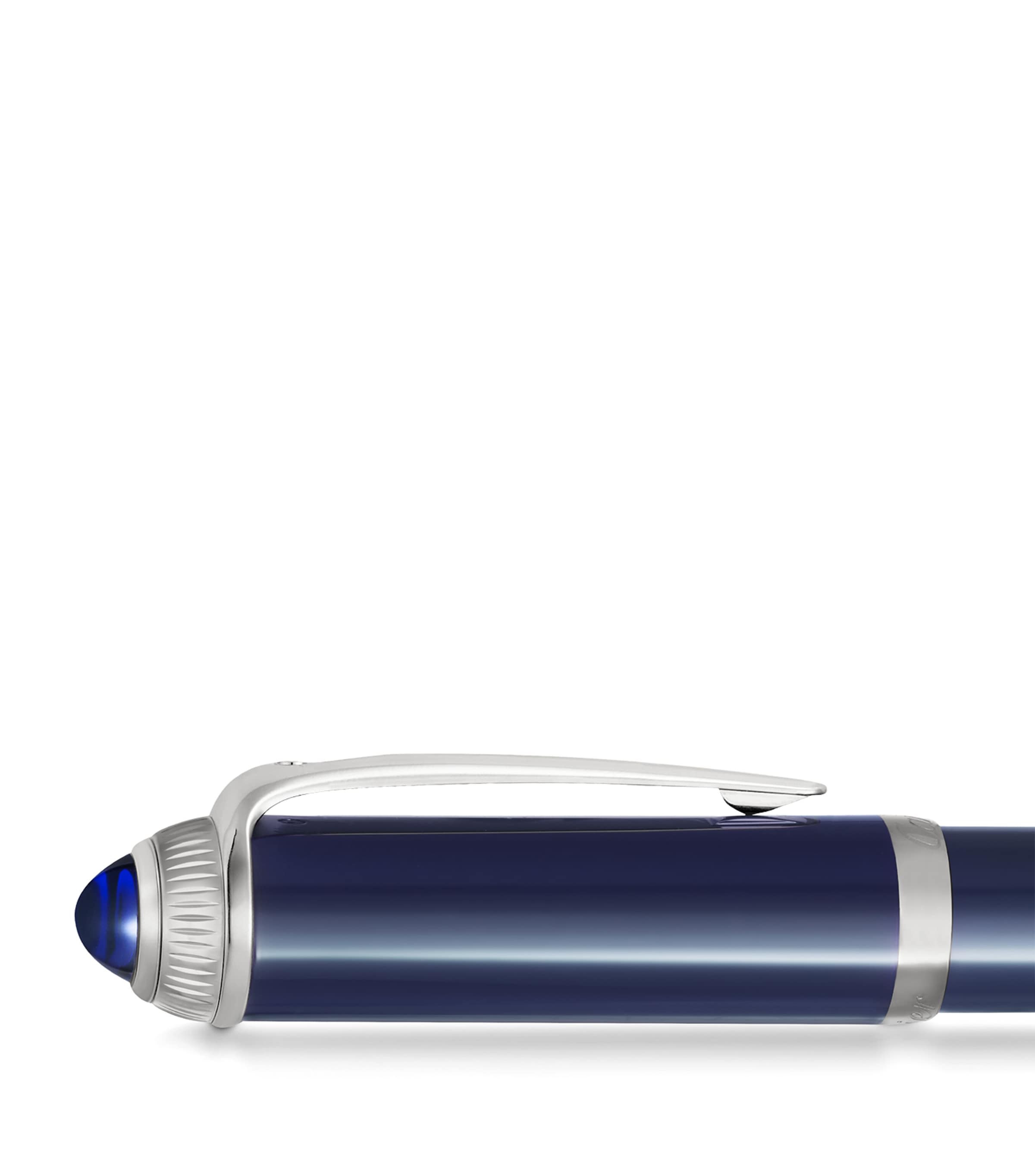Cartier Composite R de Cartier Rollerball Pen Blue & Silver Image 2