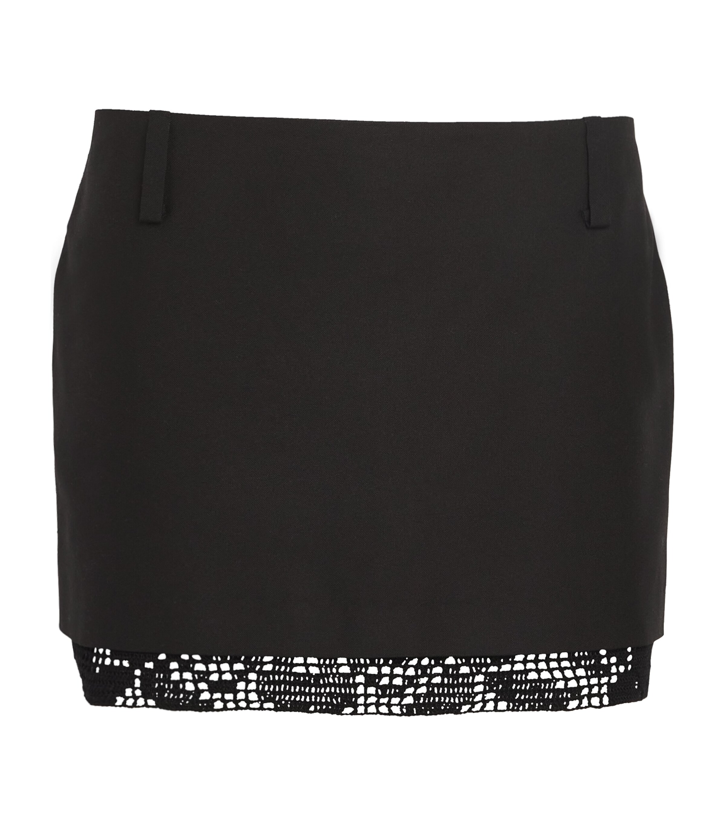 Magda Butrym Women's Silk Mini Skirt In Black