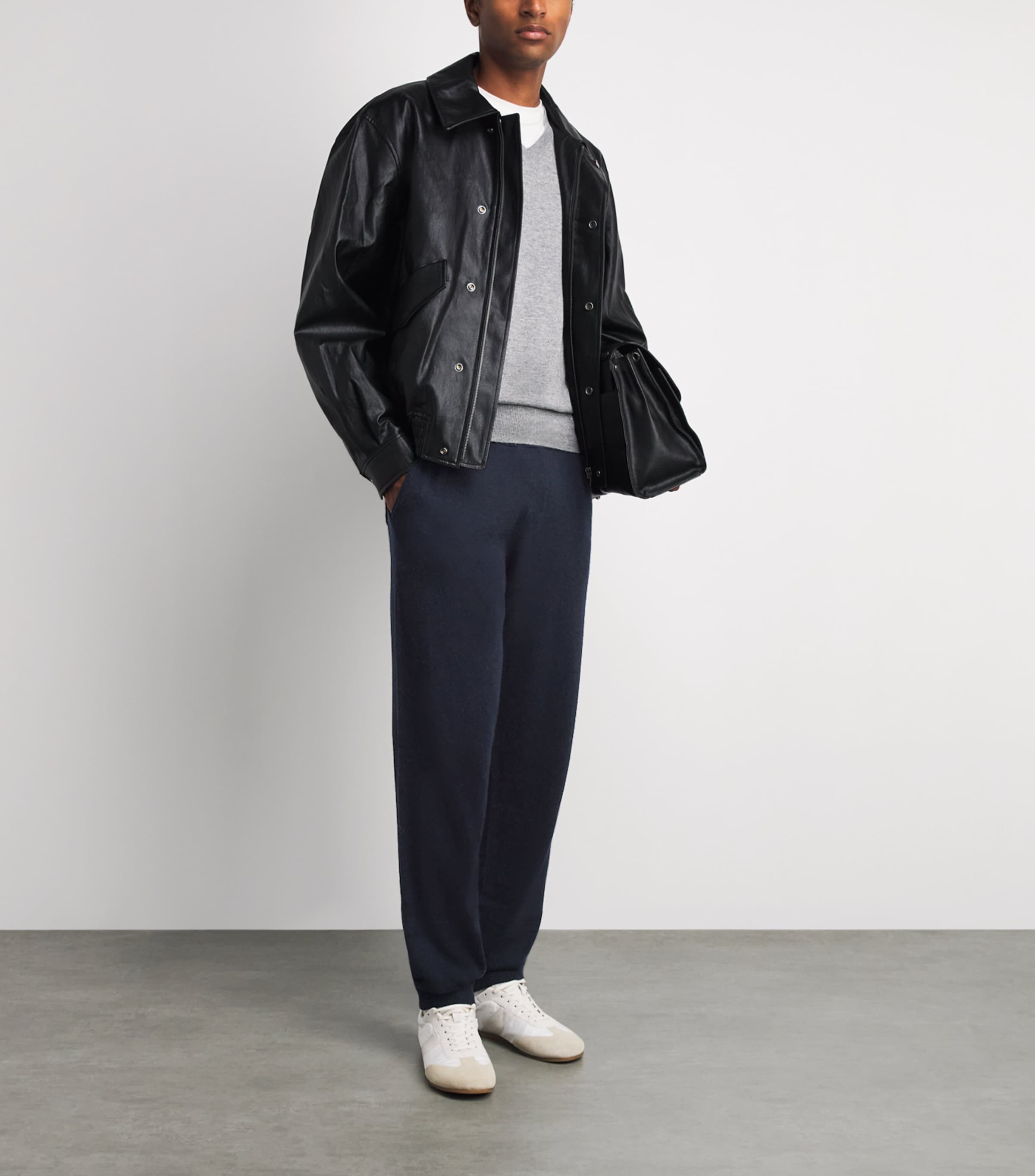 Allude Mens Virgin Wool-Cashmere Sweatpants Image 2