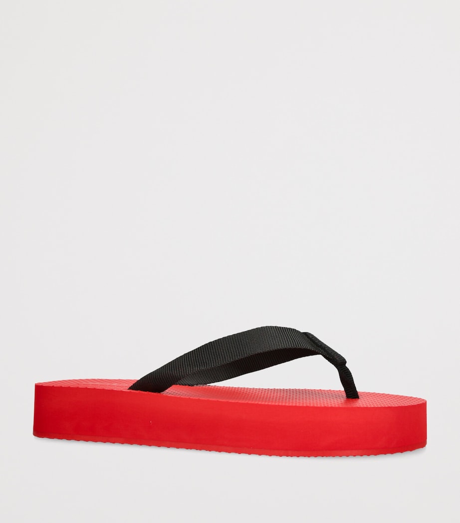 Dune Flatform Sandals RED COMB Image 3