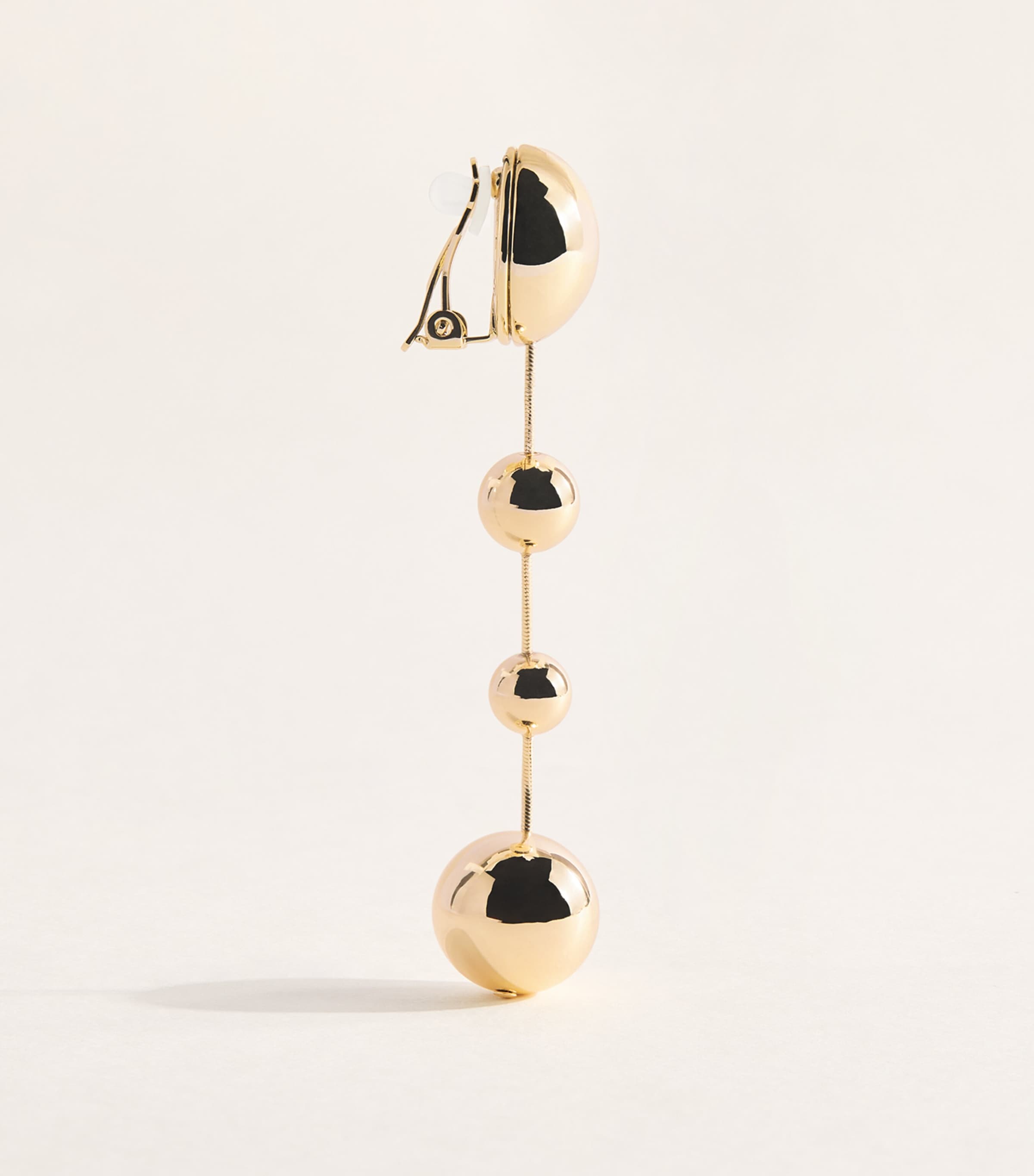 Carolina Herrera Sphere Drop Earrings Gold Image 3