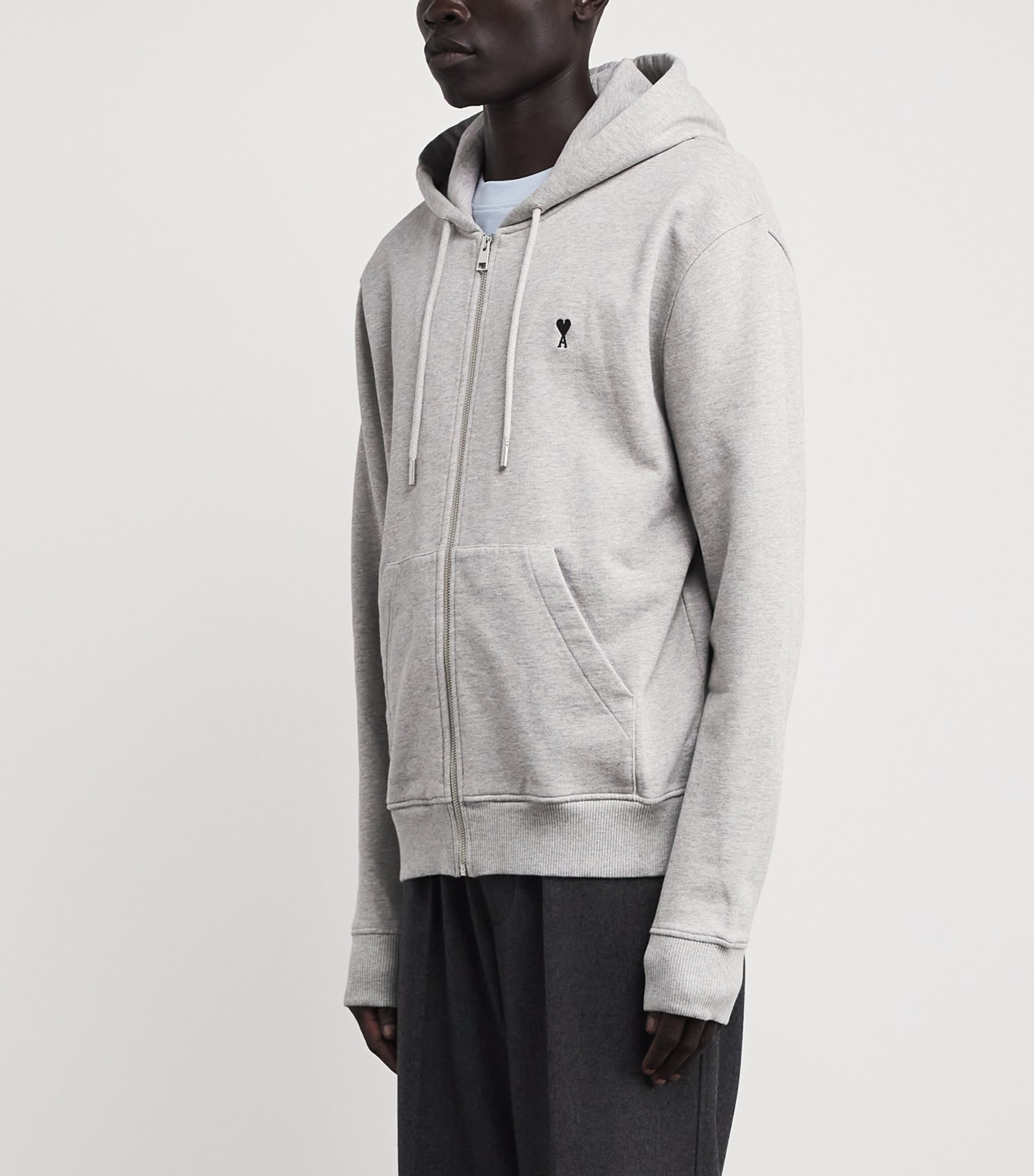 AMI Paris Organic Cotton Ami de Coeur Zip-Up Hoodie | Men Clothing | Sweatshirts & Hoodies | Designers | Ami Paris AMI Paris Organic Cotton Ami de Coeur Zip-Up Hoodie | Men Clothing | Sweatshirts & Hoodies | Designers | Ami Paris