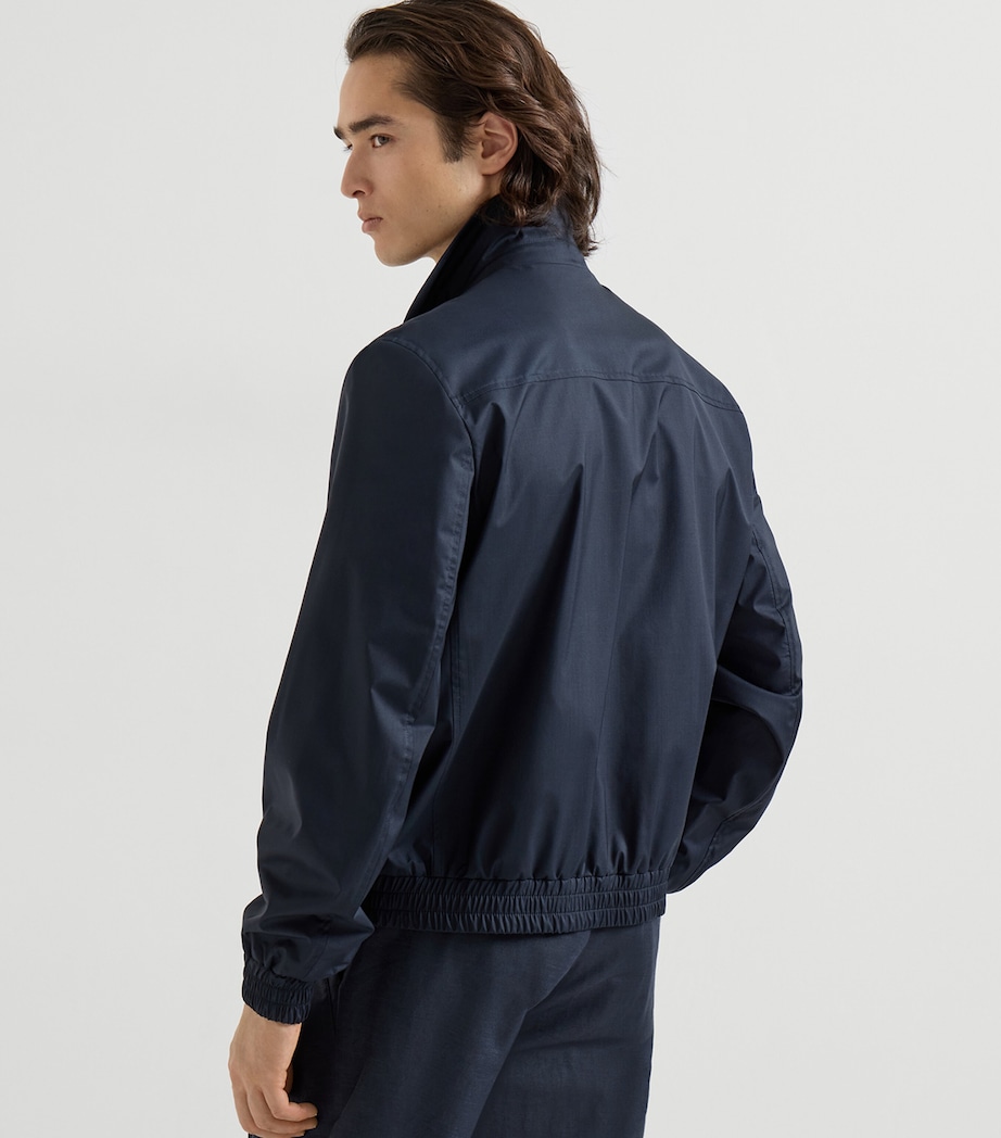 Brunello Cucinelli Mens Wool-Silk Field Jacket Image 6