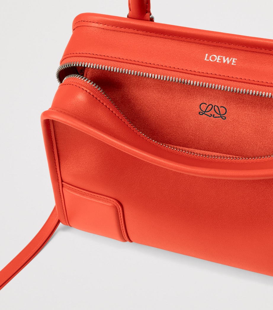 LOEWE Small Leather Amazona 180 Top-Handle Bag Sunrise Orange Image 7