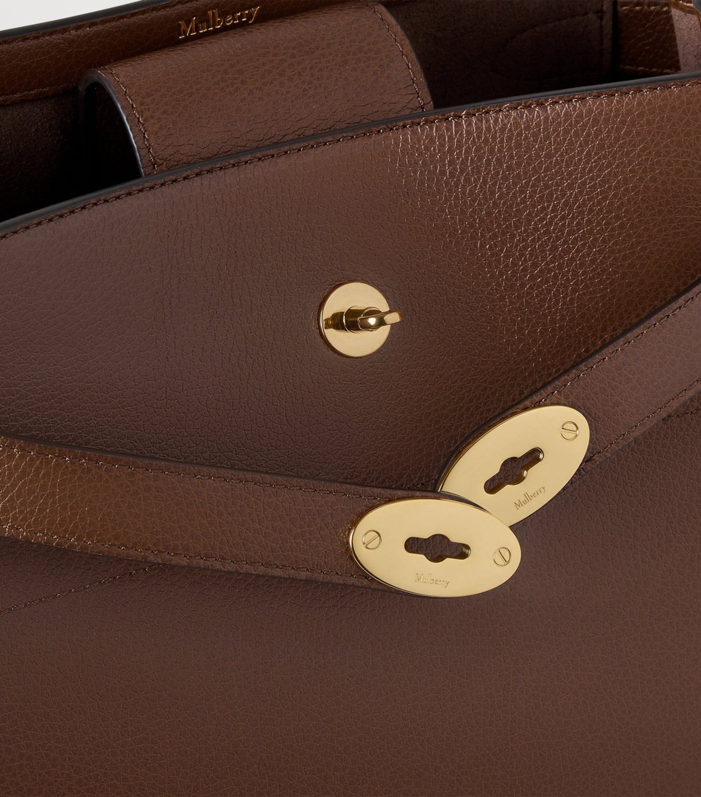 Large Leather Islington Bucket Bag OAK Image 4