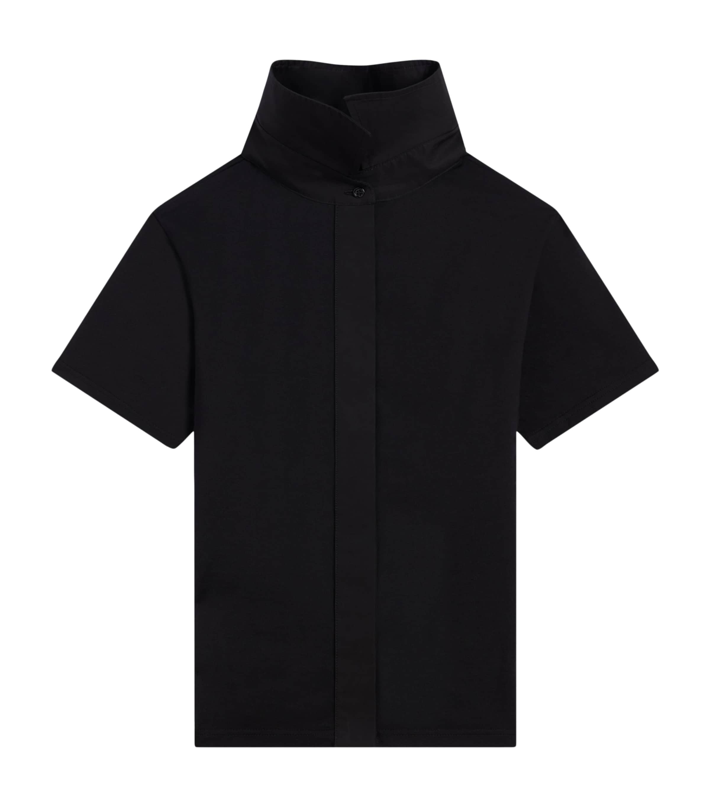 Givenchy Womens Cotton Reverse Collar T-Shirt Image 7