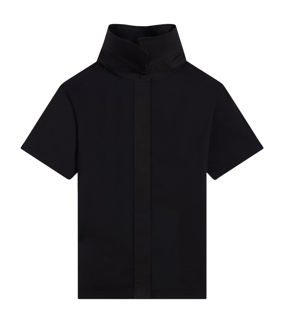 Givenchy Womens Cotton Reverse Collar T-Shirt Image 7