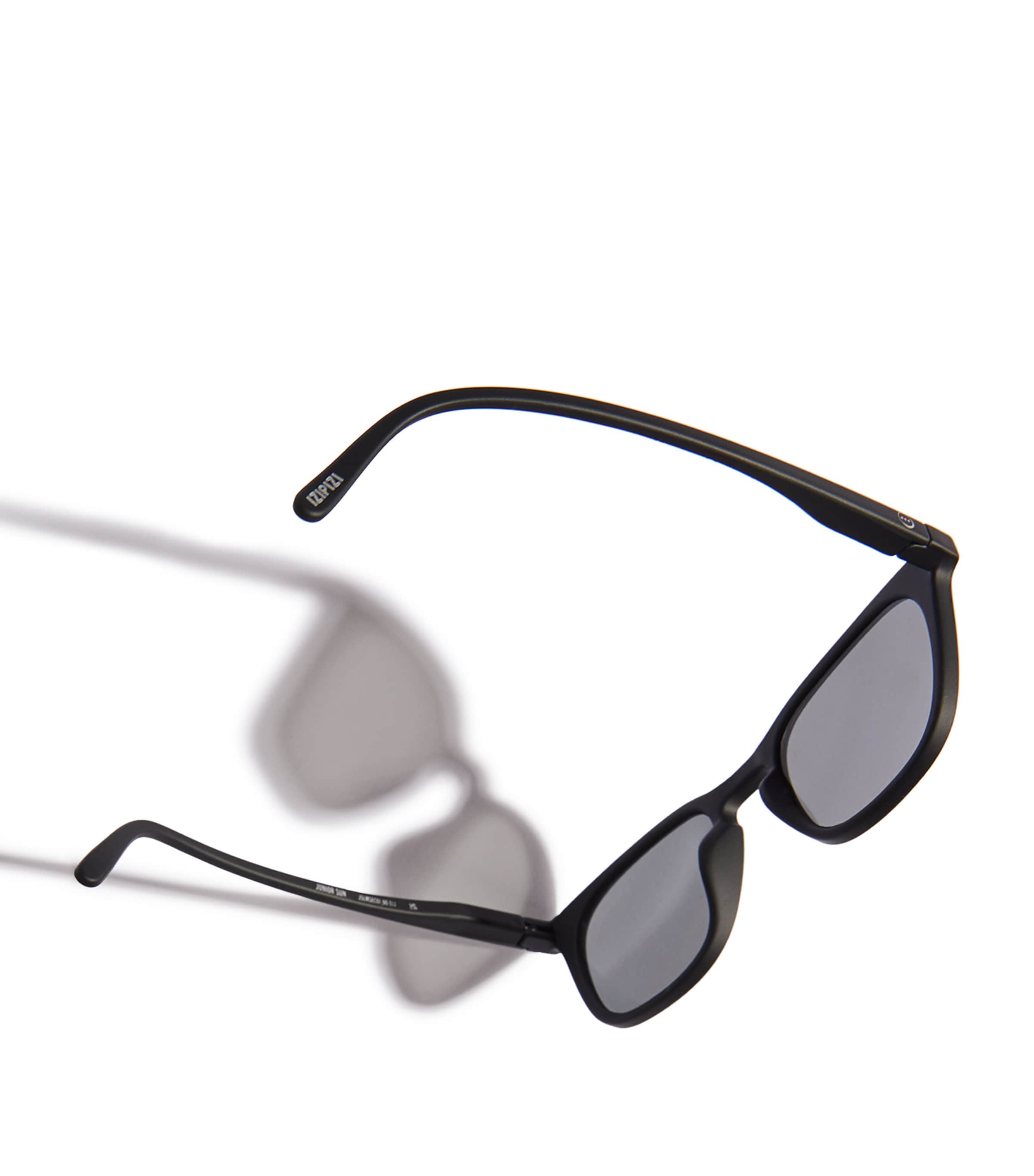 Round Sunglasses BLACK SOFT GREY Image 3
