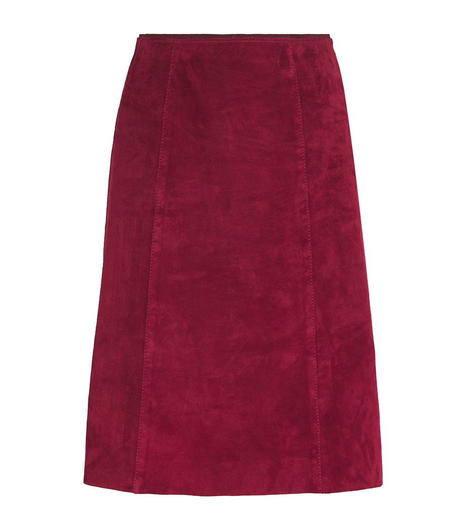 Suede Stretch Nicole Mini Skirt RUBY Image 1