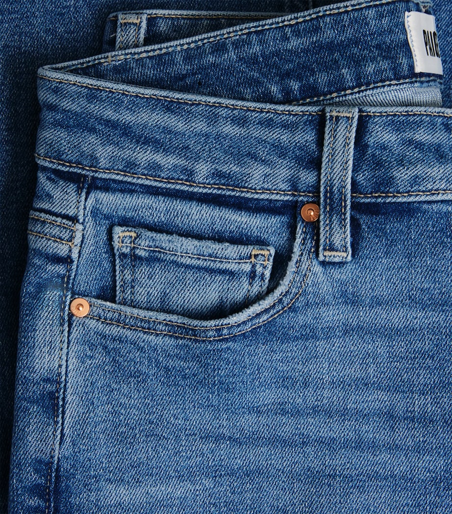 PAIGE Womens Stretch-Denim Cindy Straight Jeans Buckingham Image 6