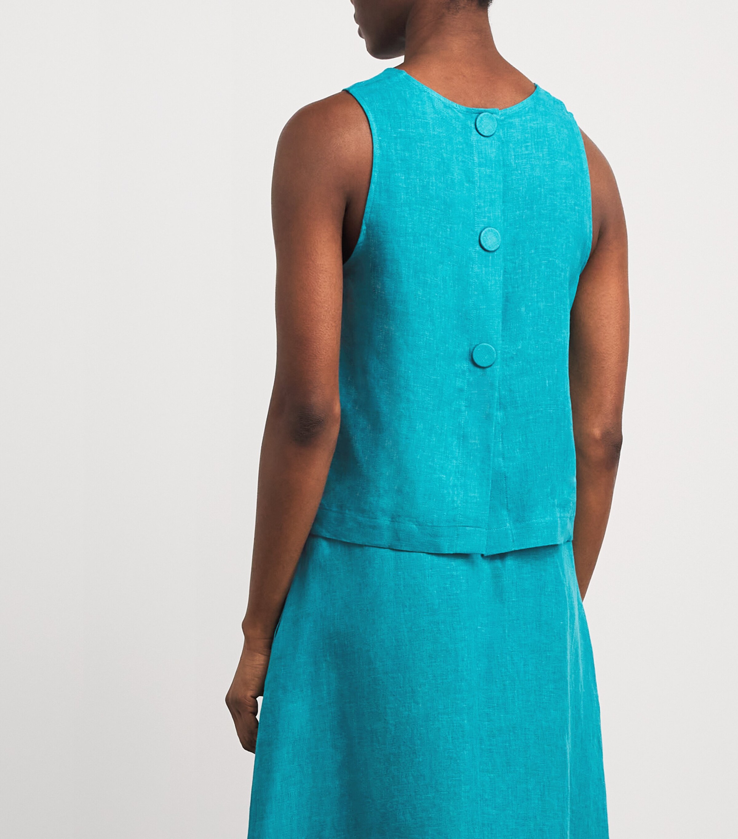 Eres Womens Linen Sleeveless Ravie Blouse Persane Image 5