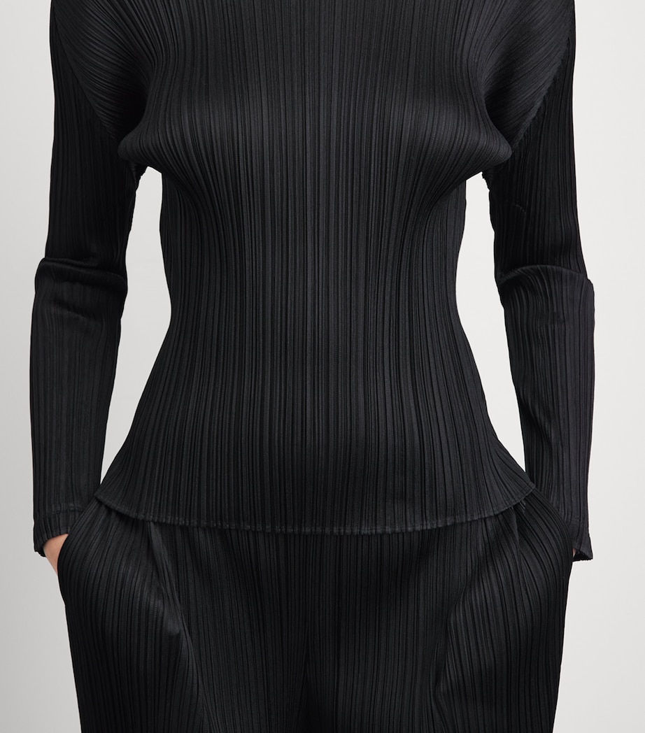Pleats Please Issey Miyake Womens Monthly Colors February Top Black Image 3
