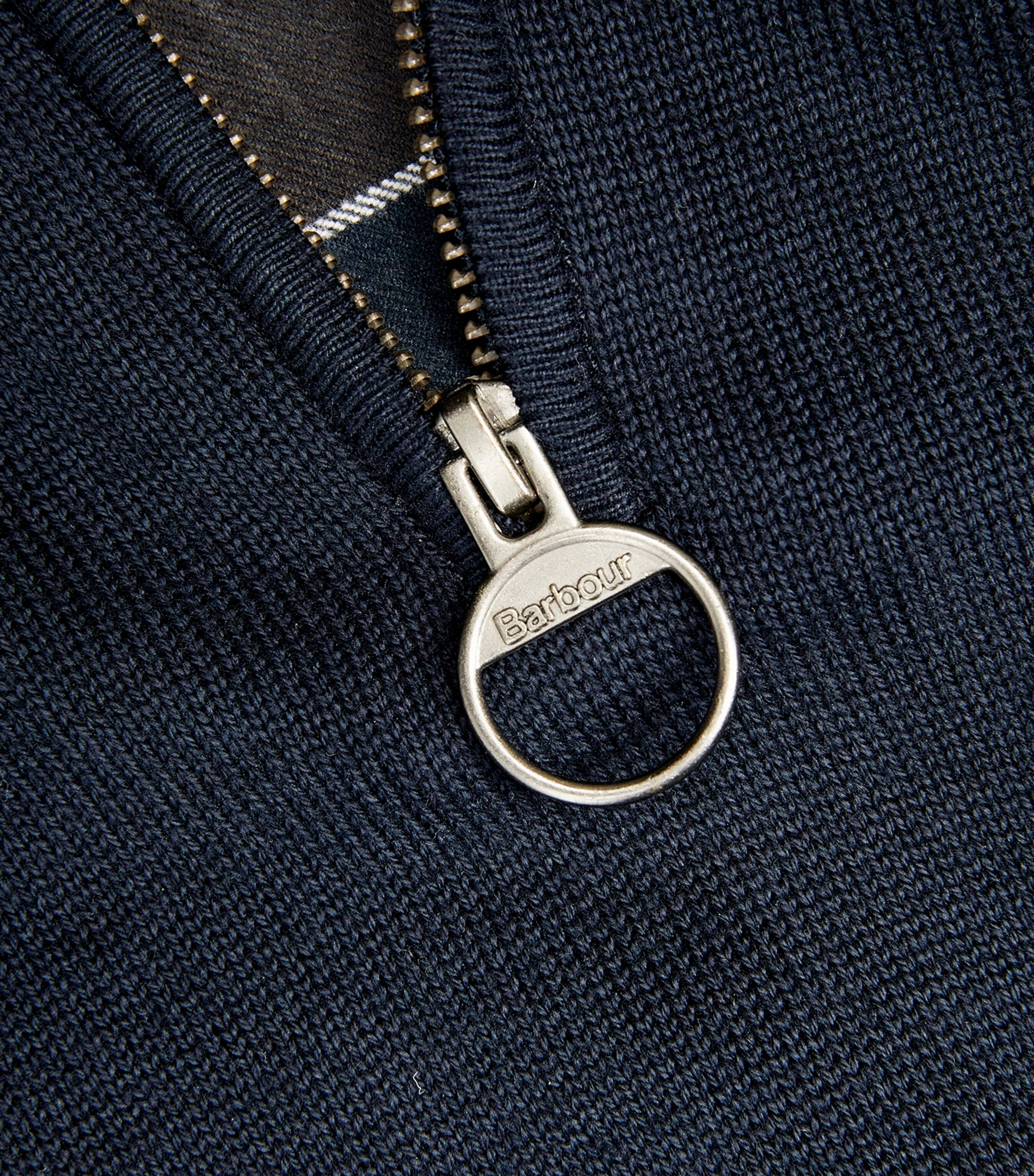 Cotton Half-Zip Sweater NAVY Image 5