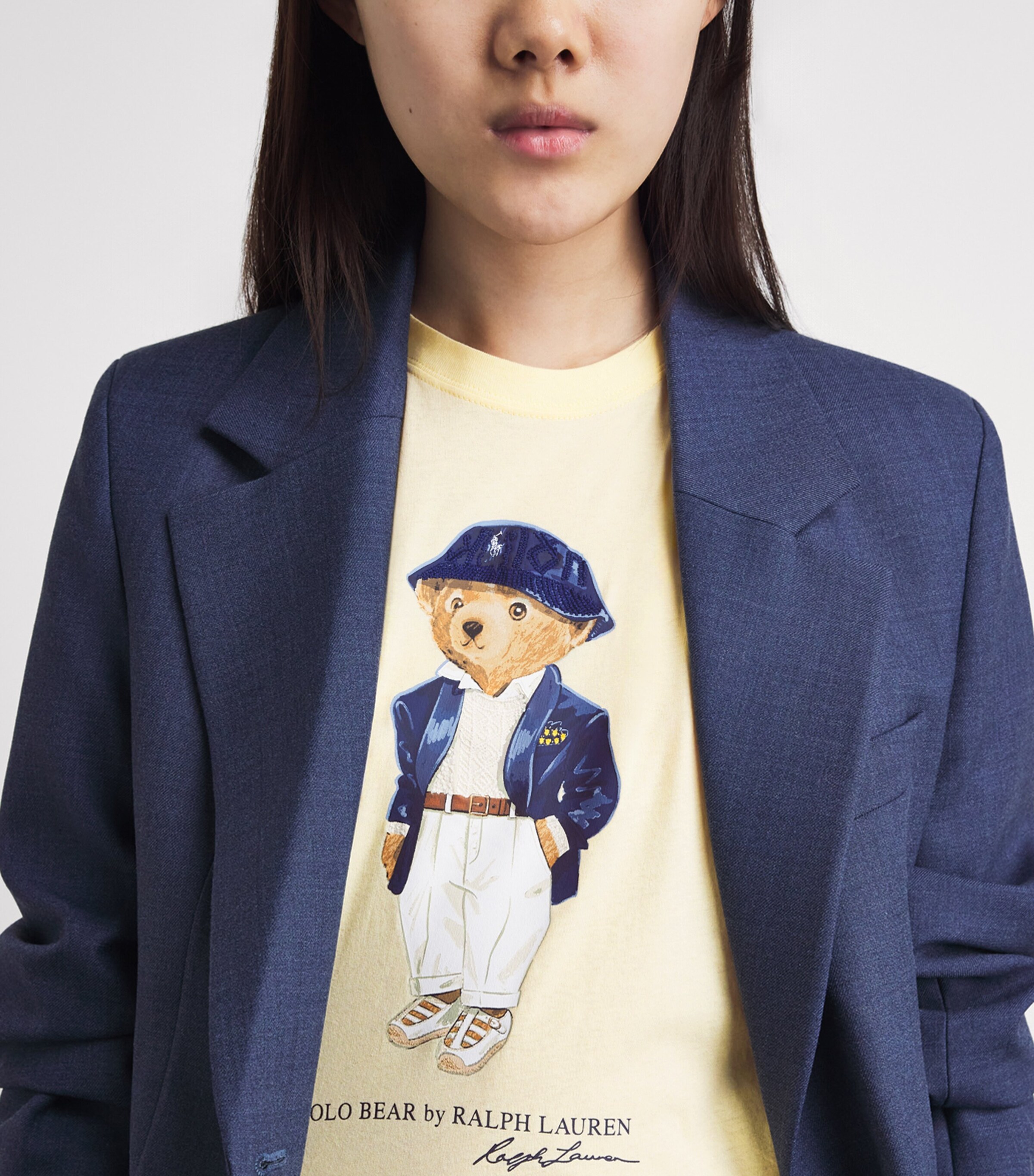 Polo Ralph Lauren Womens Cotton Polo Bear T-Shirt T Bird Yellow Image 3