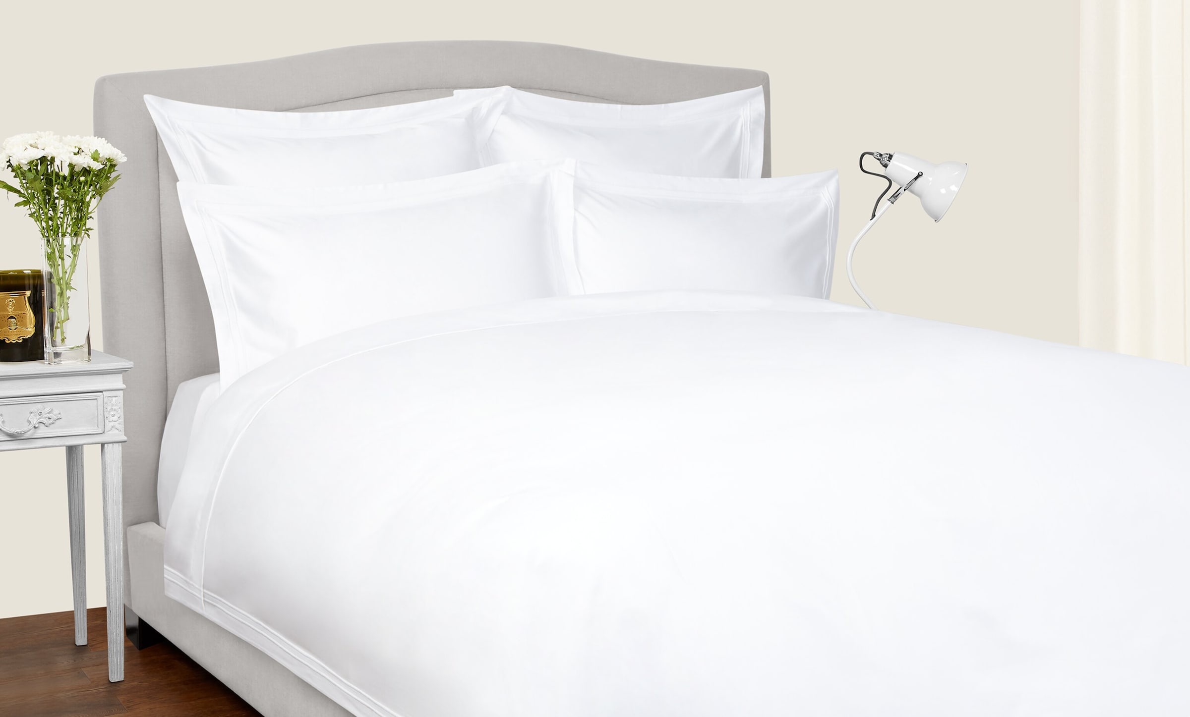 Harrods Of London Richmond Fitted Sheet In White