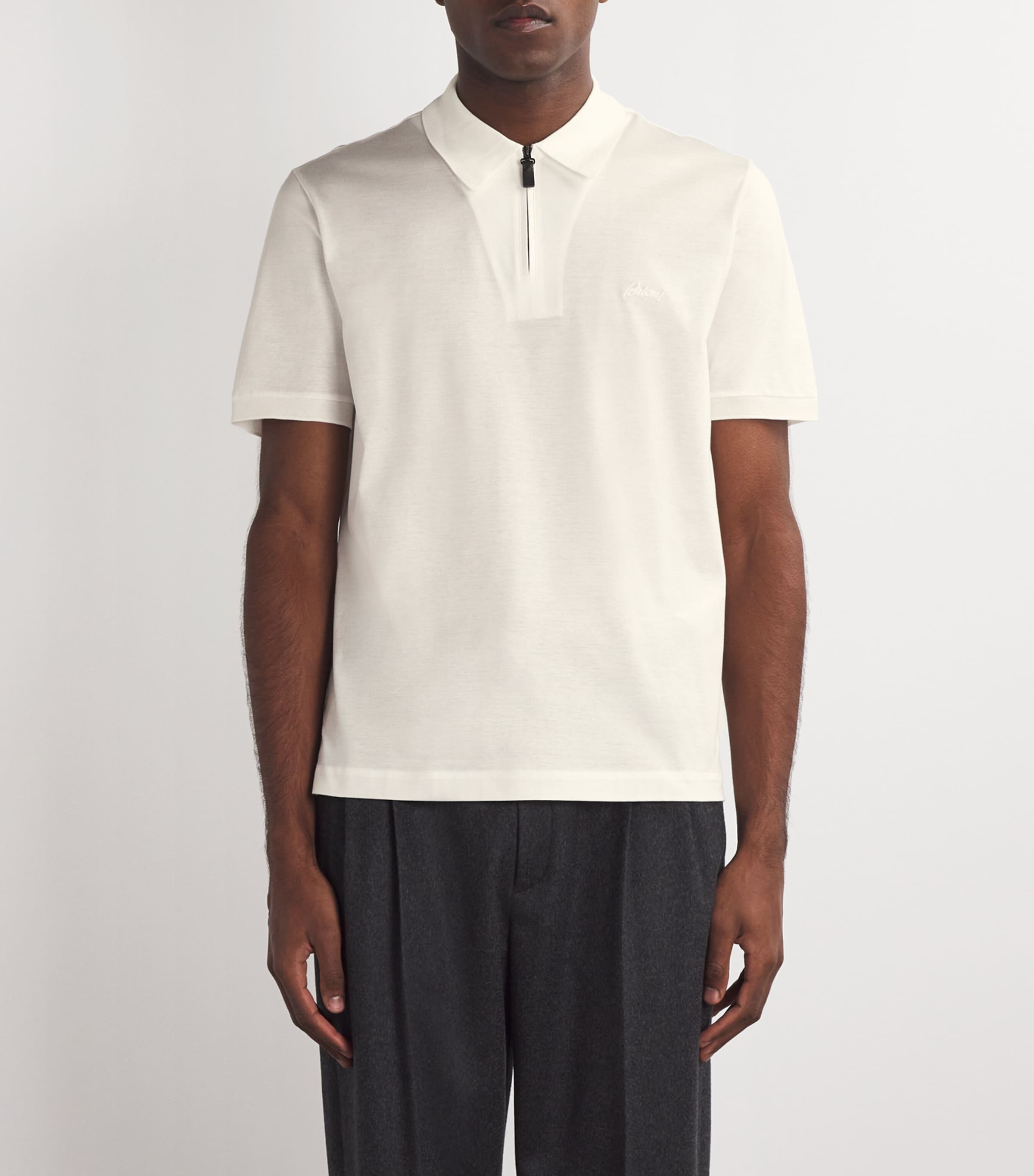 Cotton-Silk-Cashmere Polo Shirt 1800 Image 3