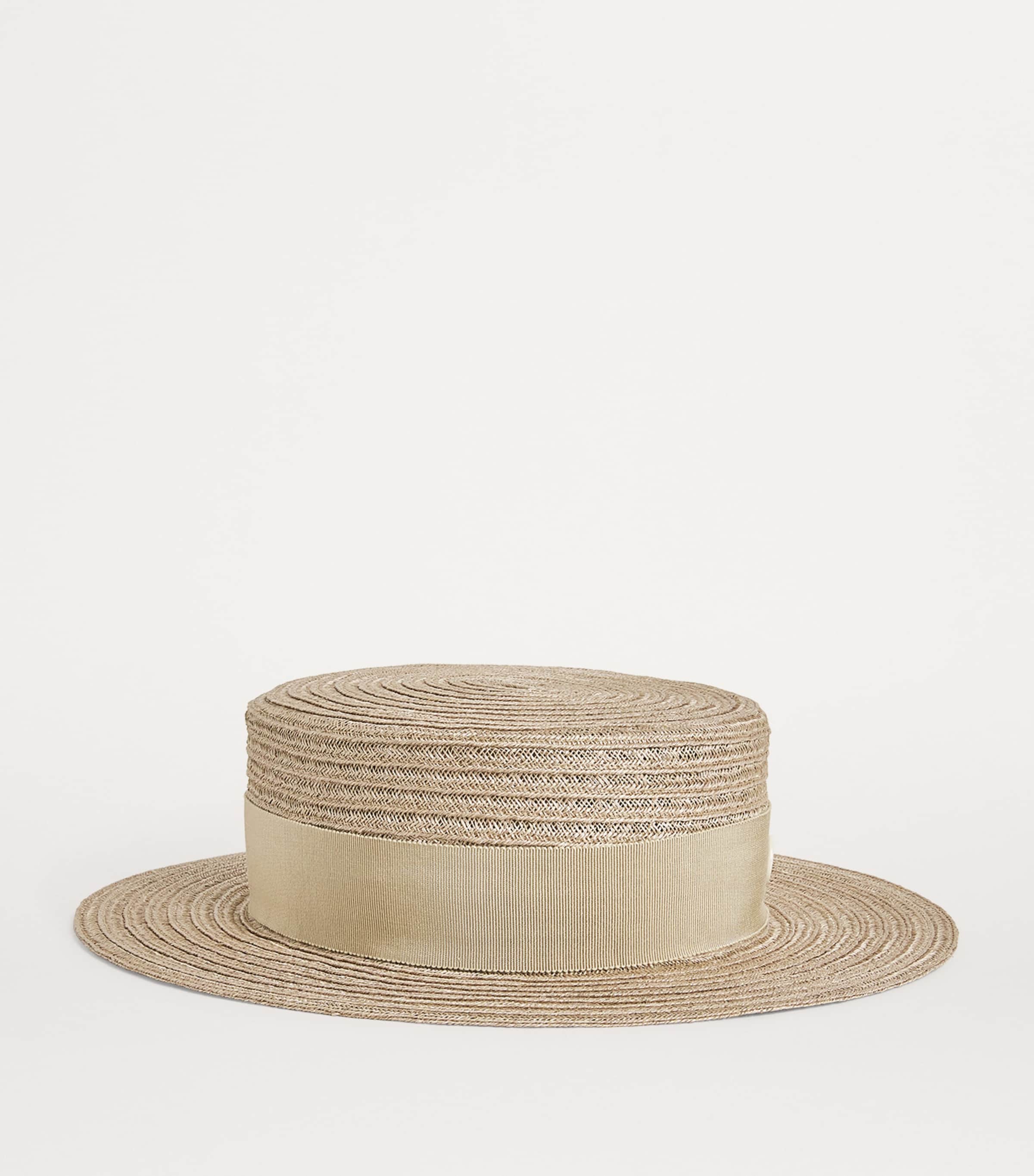 Maison Michel Straw Kiki Hat Linen Beige Image 2