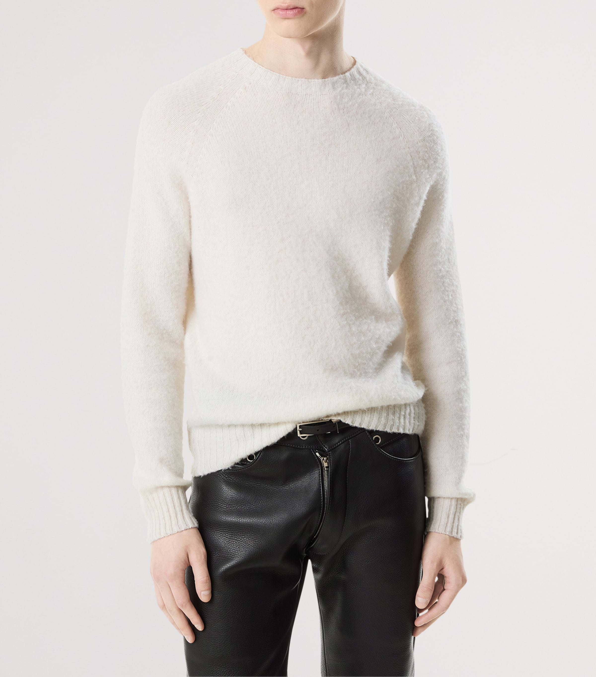 Silk Crew-Neck Sweater AW003 Image 4