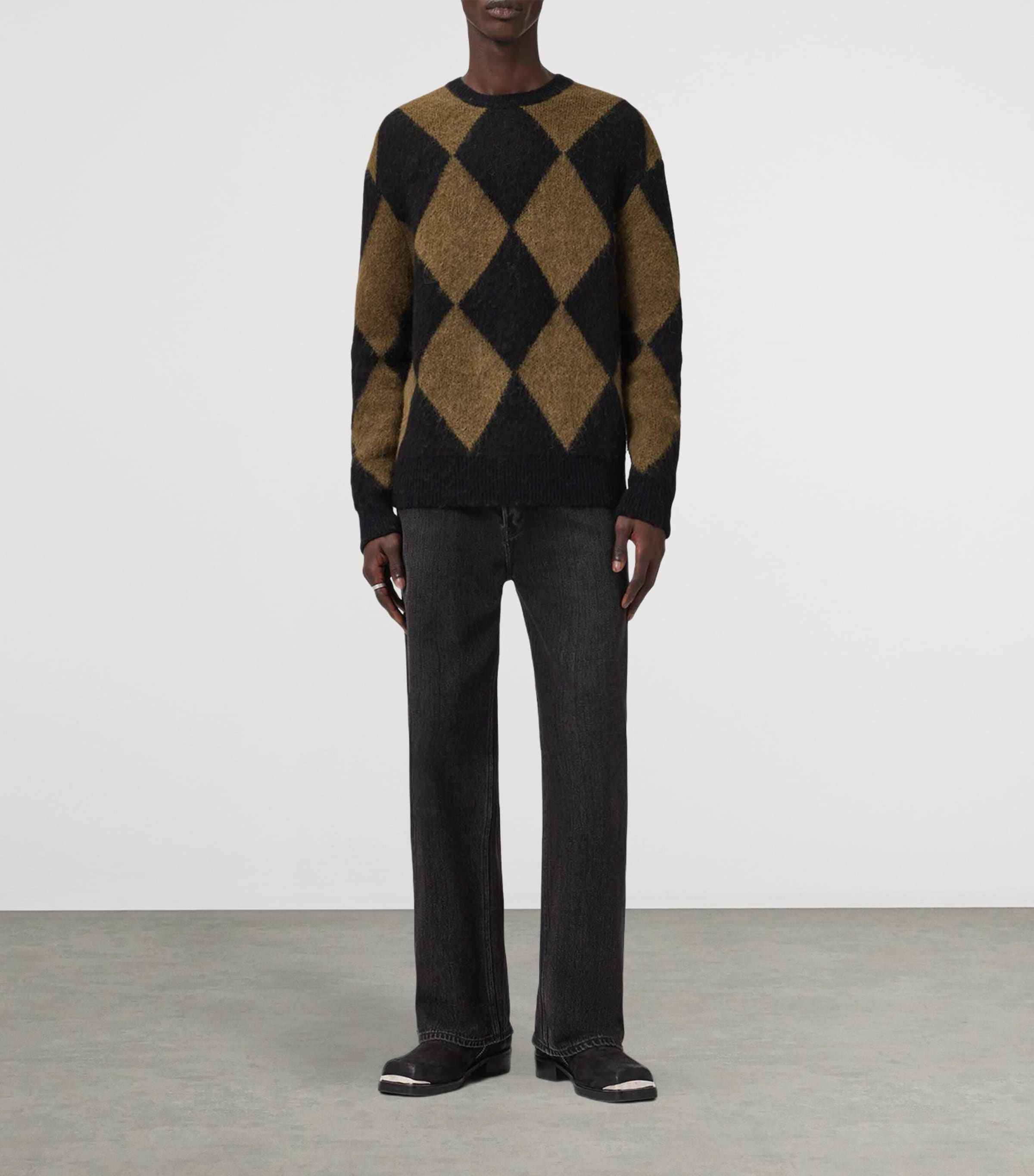 Jacquard Bower Sweater BLACK/BROWN Image 2