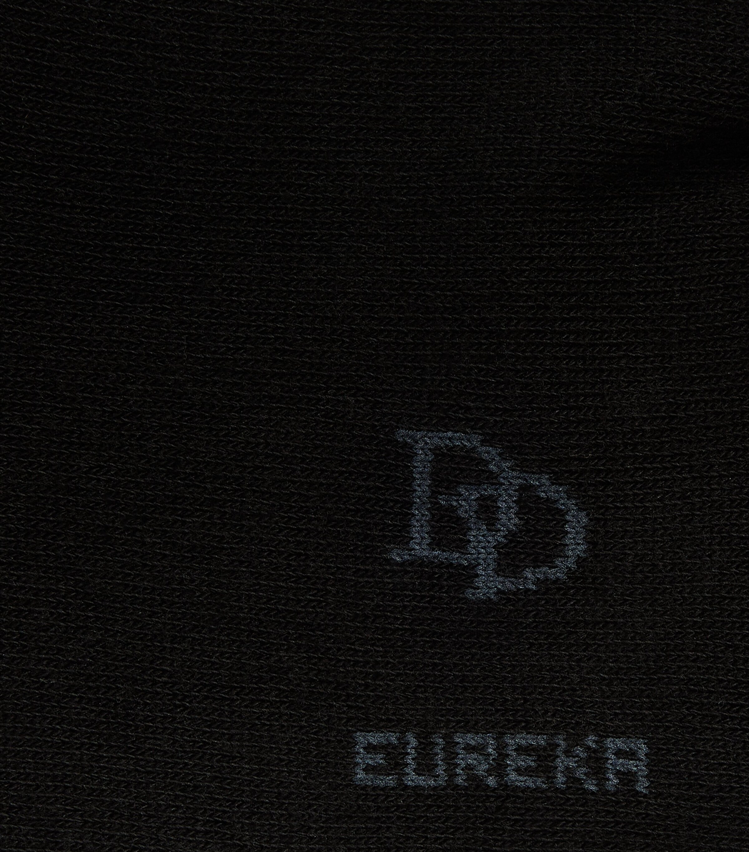 Doré Doré Mens Egyptian Cotton-Blend Eureka Trainer Socks Noir Image 2