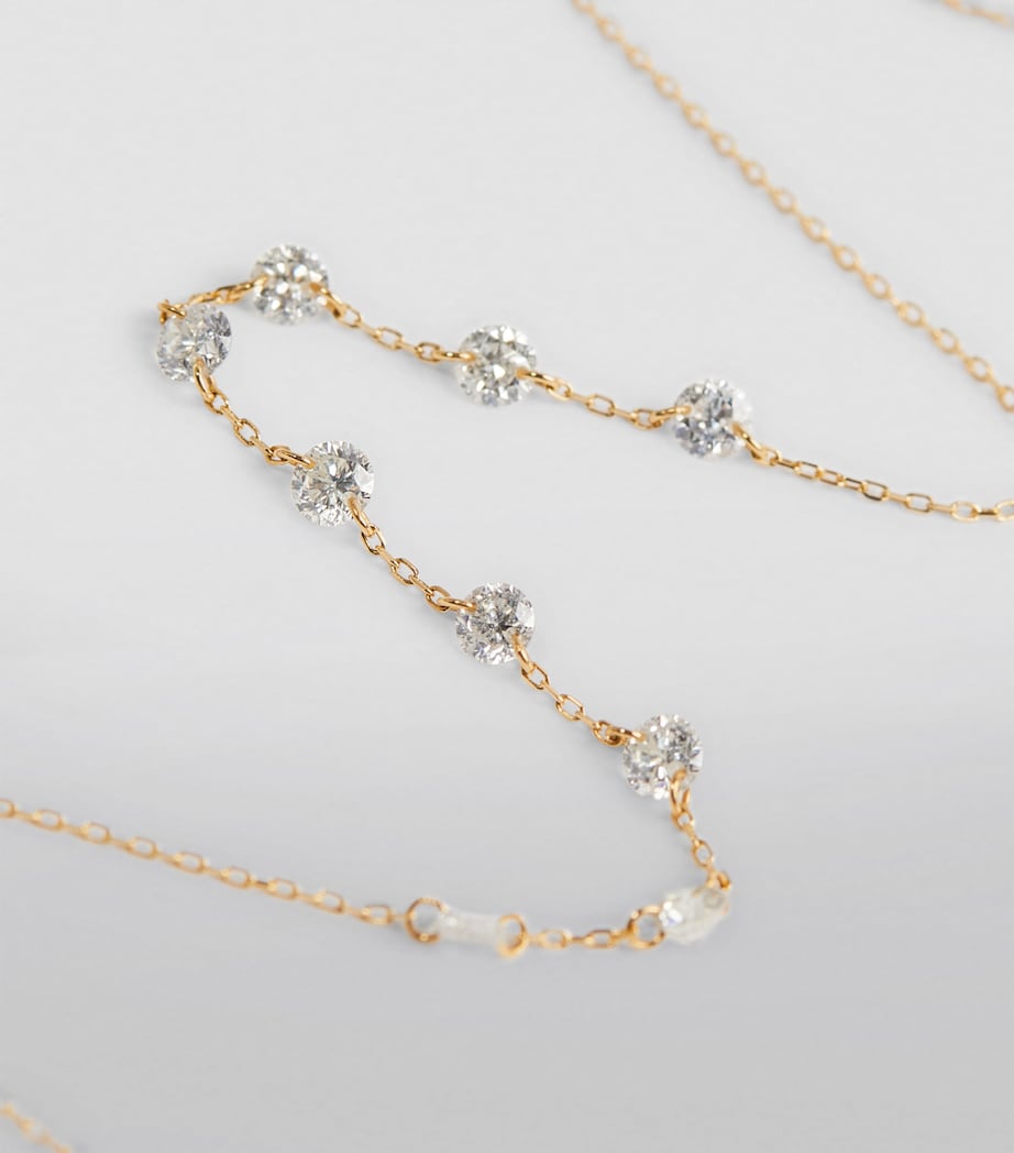 Yellow Gold and Diamond 9-Stone Danaé Necklace YELLOW GOLD Image 5