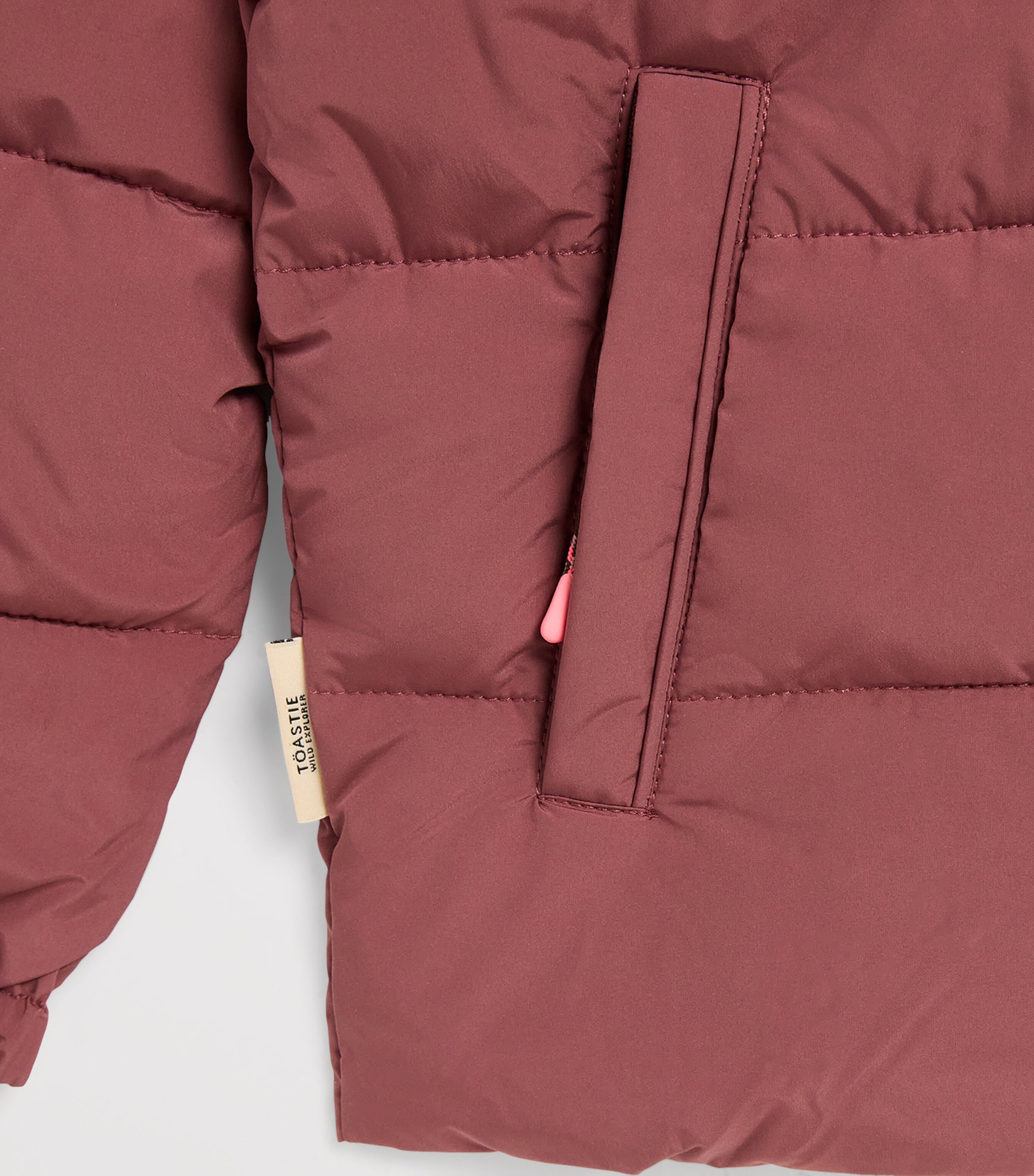 Lunar Puffer Jacket (3-4 Years) BERRY Image 3