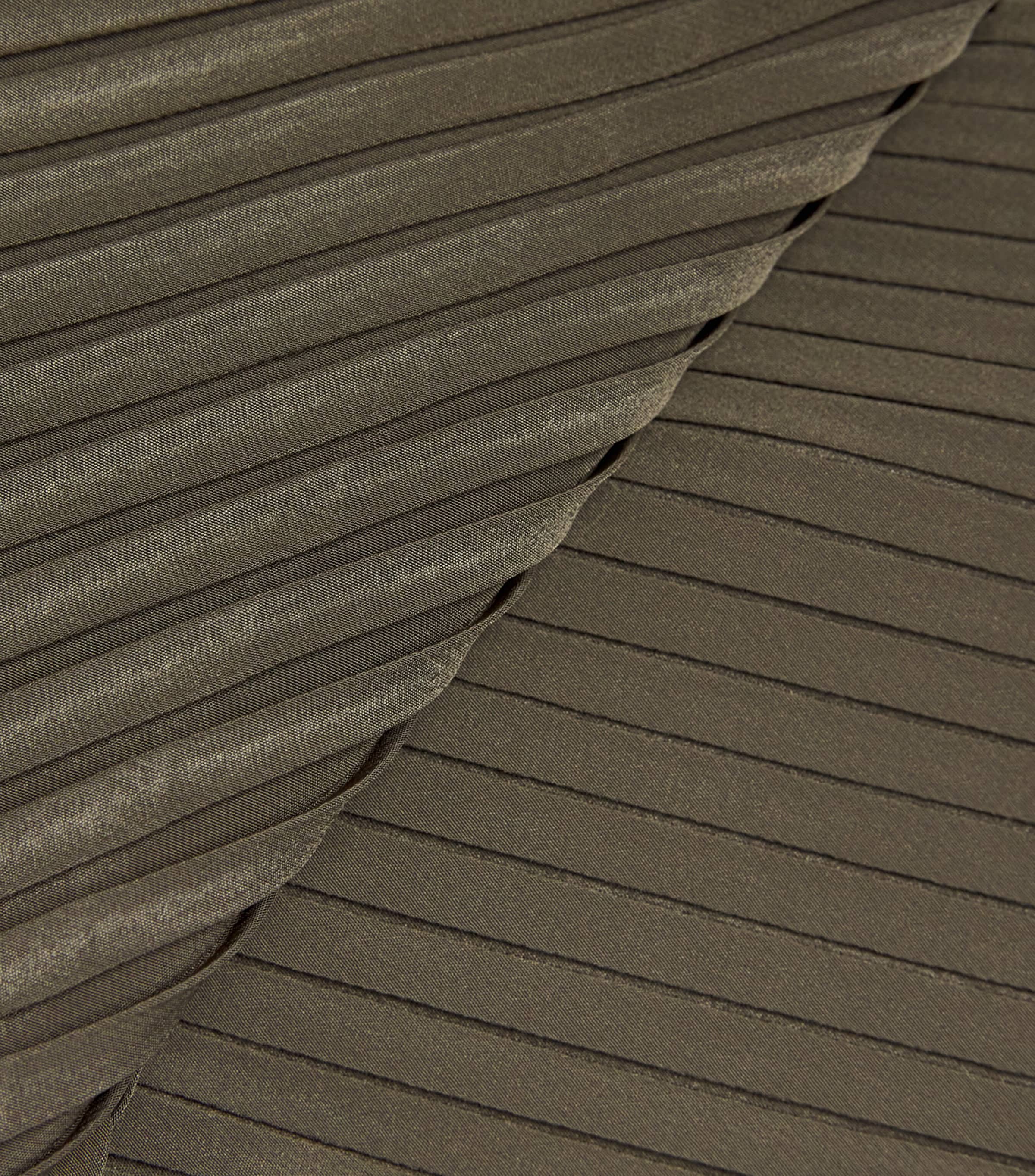 Soft Fold Pleats Midi Dress KHAKI Image 5