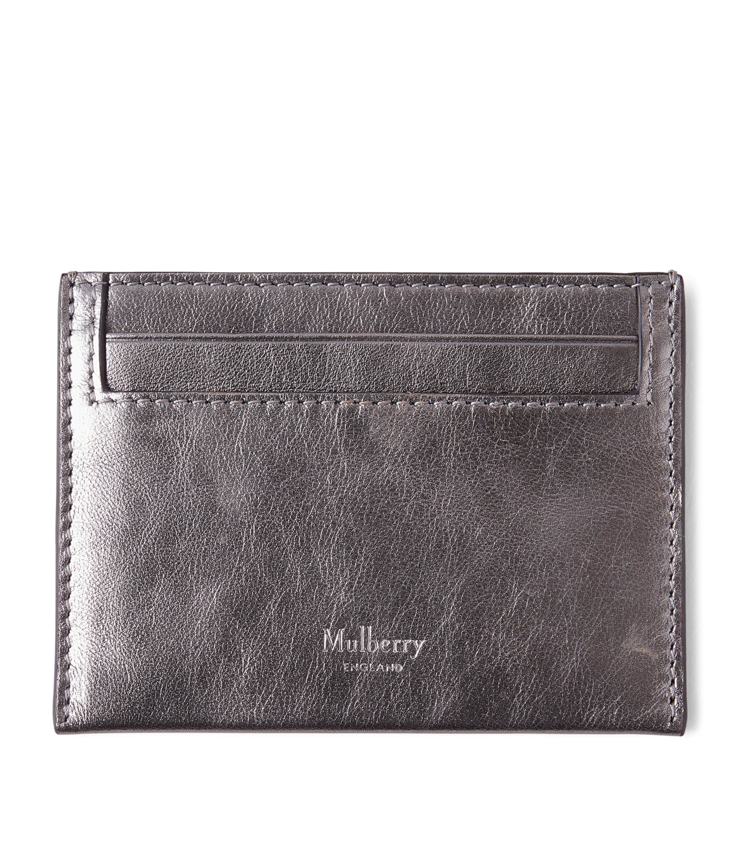 カードケース・名刺入れ Mulberry Unisex Leather Cardholder Charcoal Mulberry Continental Card Holder | Harrods UK