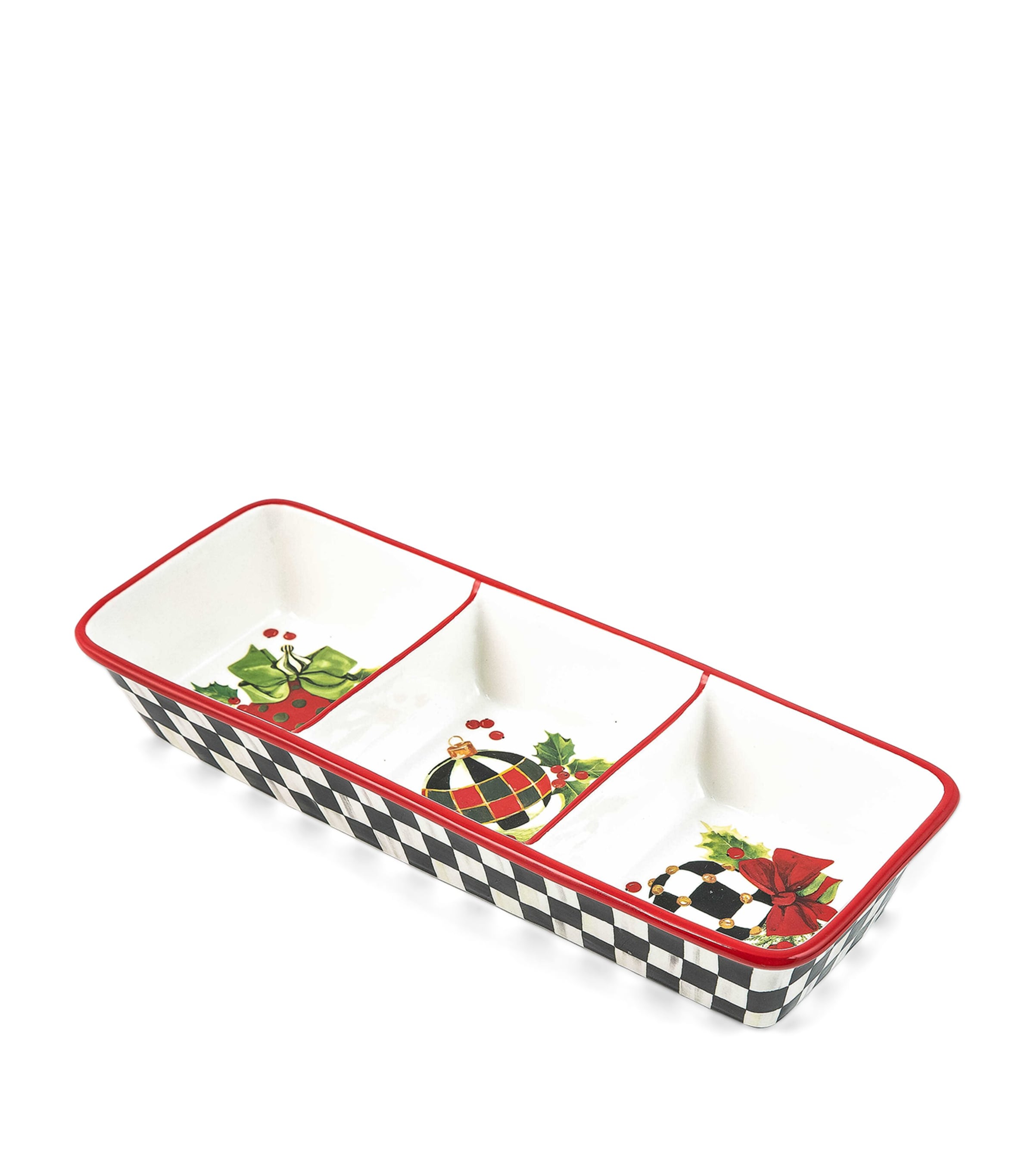 Shop Mackenzie-childs Deck The Halls Trio Dish