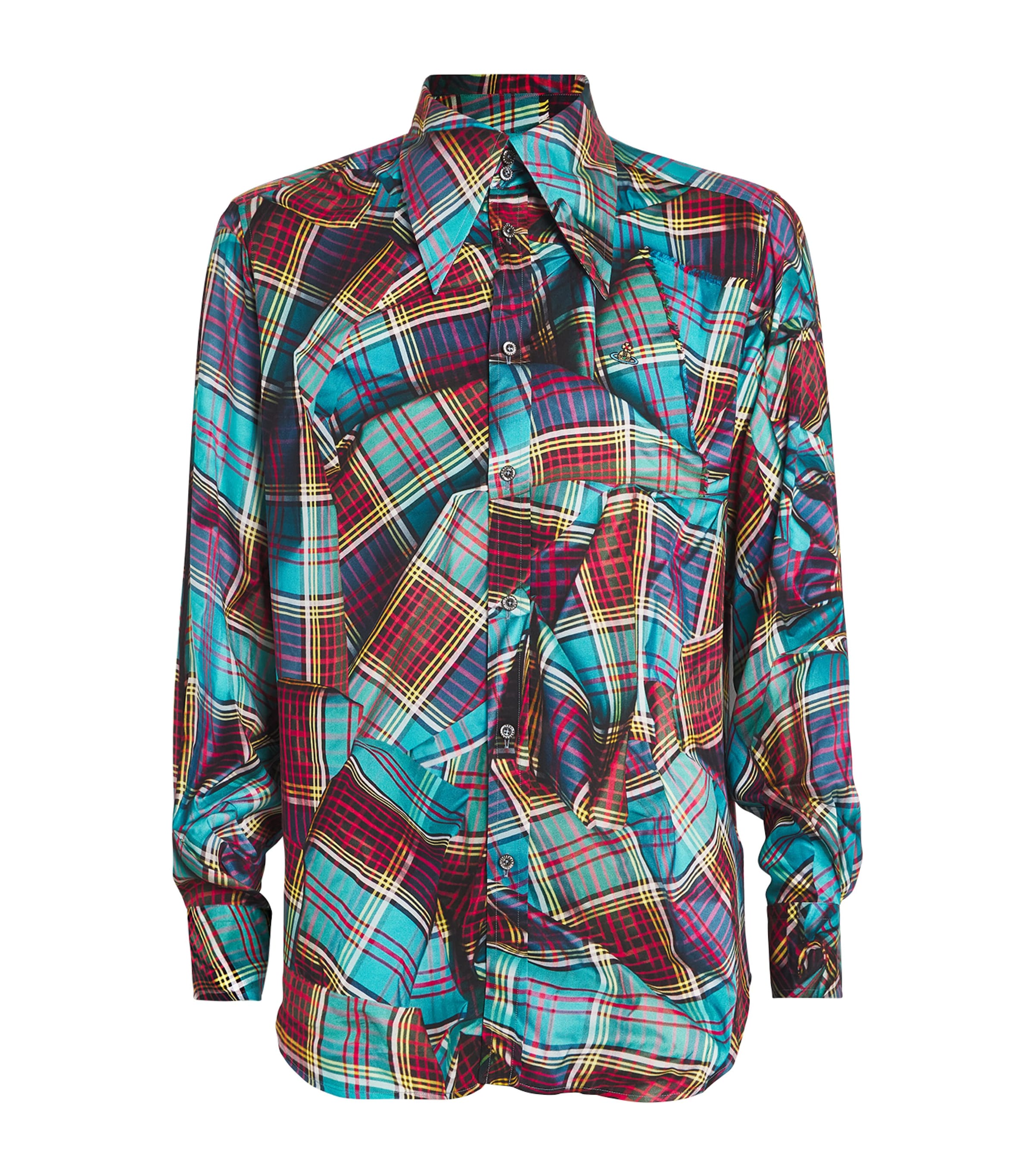 Shop Vivienne Westwood Tartan Print Shirt